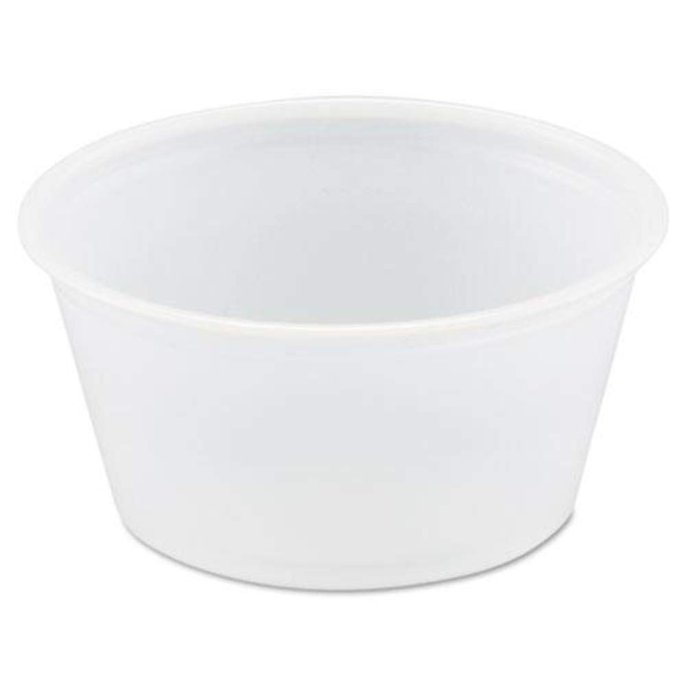 Solo DCCP200N Translucent Polystyrene Portion Cups - 2 oz Disposable Drink & Food Containers for Parties, Picnics, Catering & Restaurants