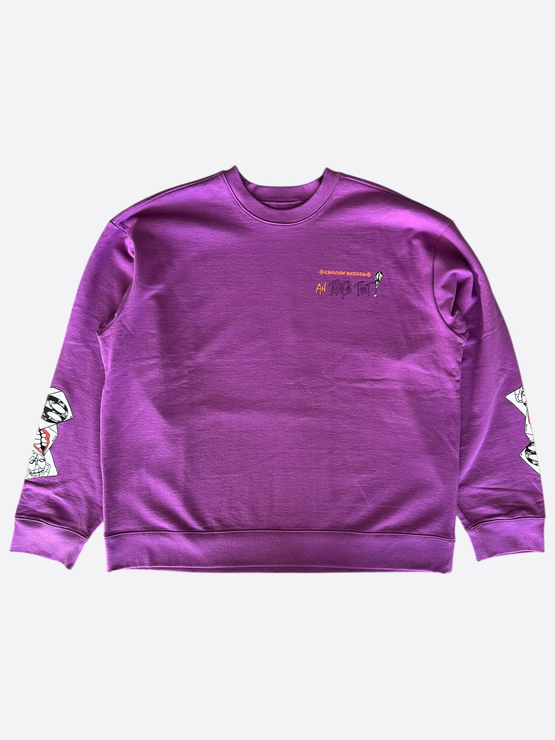 Chrome Hearts Matty Boy Purple More Not Less Sweater - Stylish Unisex Knitwear for Casual & Streetwear Fashion