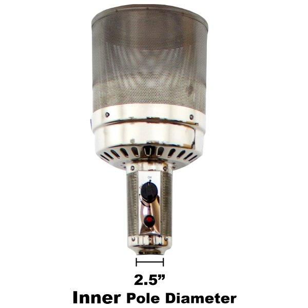 Hiland 2.5 Pole Tall Heater Complete Burner - High Efficiency Gas Burner for Outdoor Cooking, Camping & Backyard BBQs