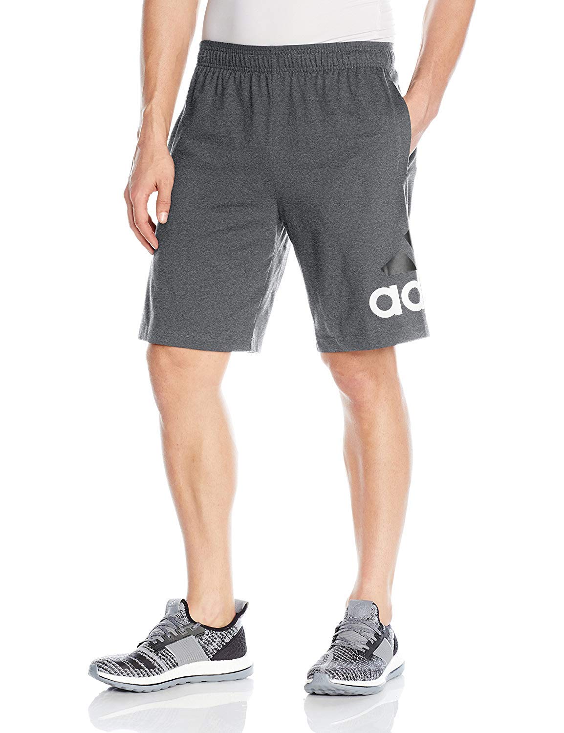 adidas Men's Performance Jersey Shorts - Lightweight Athletic Running Basketball Workout Shorts for Men - Perfect for Gym, Sports & Casual Wear