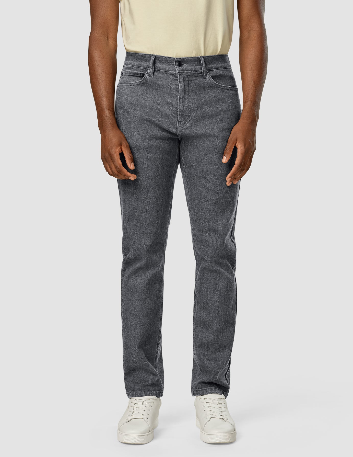 Classic Slim Fit Dark Grey Jeans for Men - Stylish & Comfortable Denim Pants for Casual Wear, Work & Everyday Outfits
