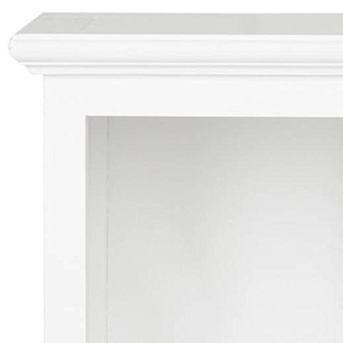 SAFAVIEH Home Collection Maralah White 5-Shelf Bookcase - Fully Assembled Modern Bookshelf for Living Room, Bedroom & Office - Perfect for Organizing Books, Decor & Storage Needs