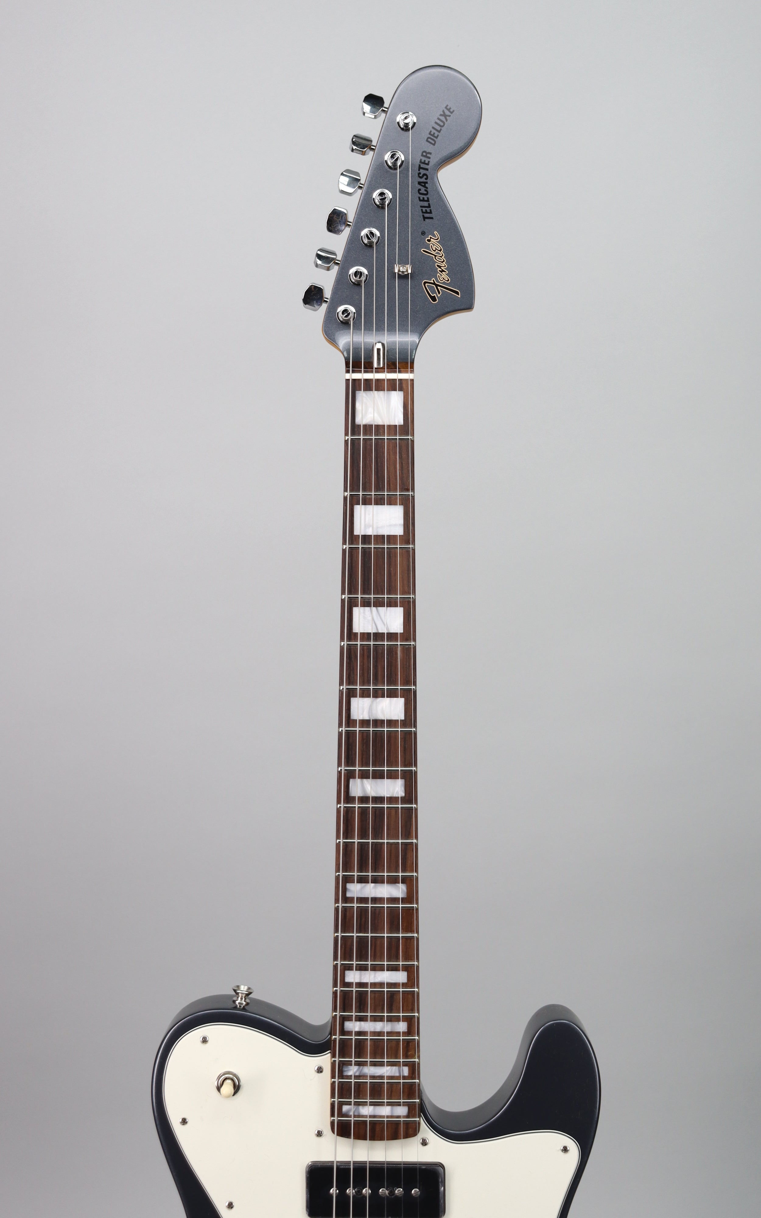 Fender Chris Shiflett Cleaver Telecaster Deluxe Electric Guitar - Charcoal Frost Metallic Finish | Perfect for Rock, Blues & Stage Performances