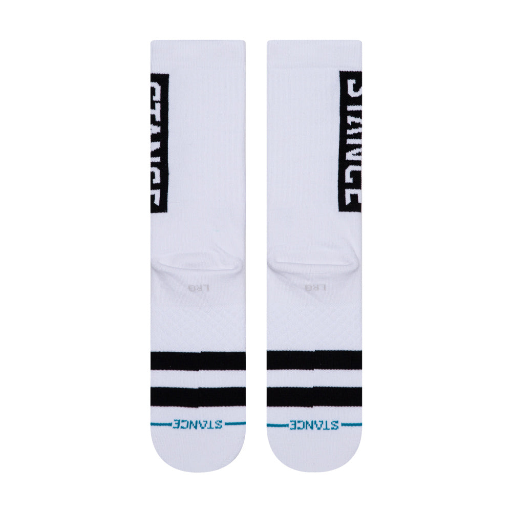 Stance OG Socks for Men & Women - Premium White Athletic Socks for Running, Basketball & Everyday Comfort - Breathable Cushioned Performance Socks