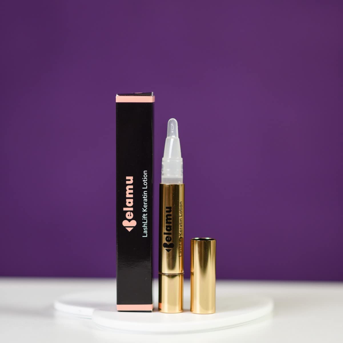 Belamu Lash Lift Keratin Lotion - Eyelash Growth Serum with Keratin for Lash Perm & Lifting Treatment | Nourishing & Protective Eyelash Serum | Perfect for Daily Lash Care & Salon Treatments