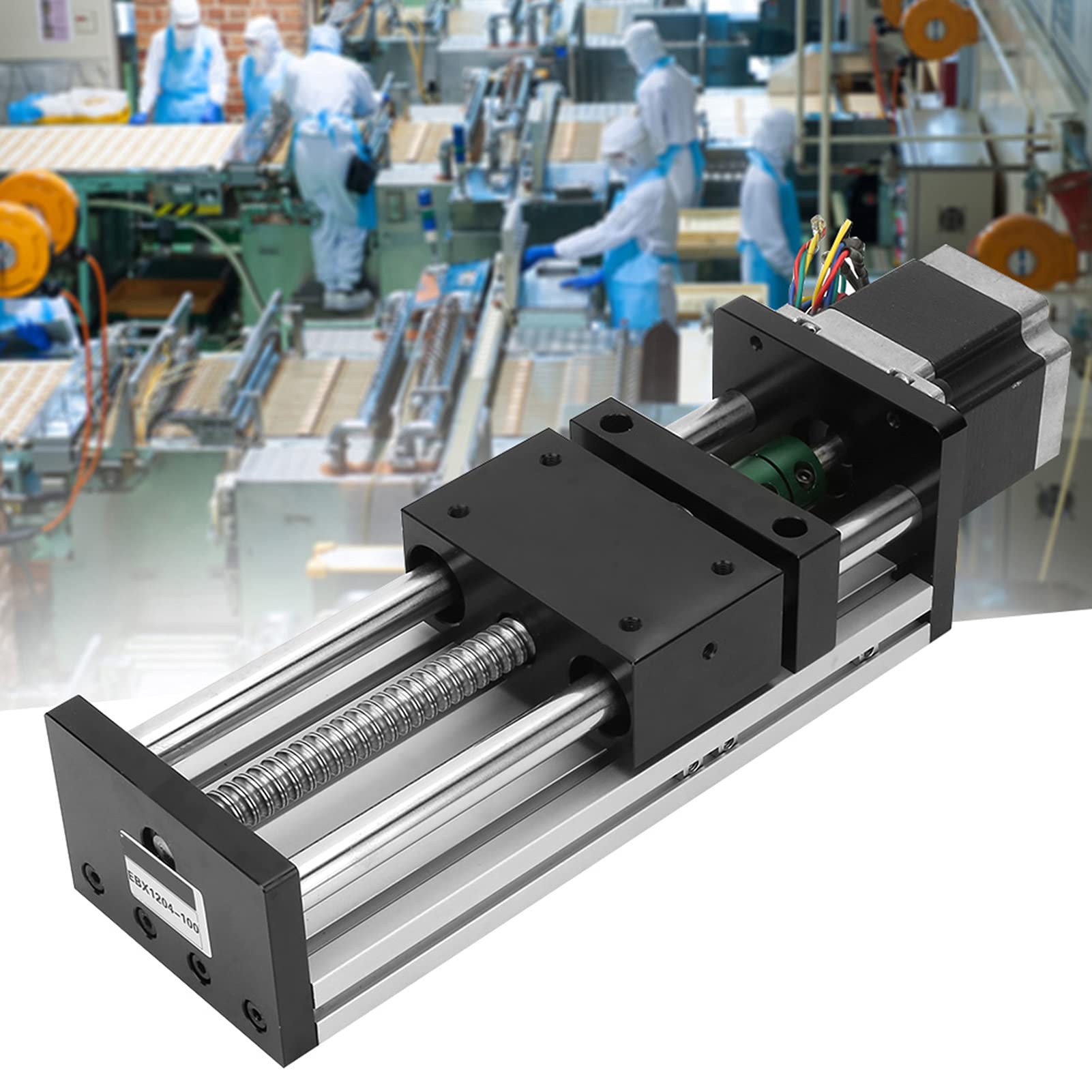 Nema23 Stepper Motor Linear Rail Guide Ballscrew - 100mm Travel Length, 1605 Ball Screw Sliding Table for 3D Printer, CNC Machine & DIY Projects | High Precision Linear Motion System for Automation Equipment