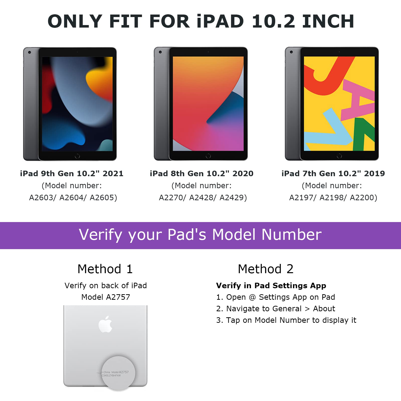 CC Store Touchpad Keyboard Case for iPad 9th/8th/7th Generation 10.2