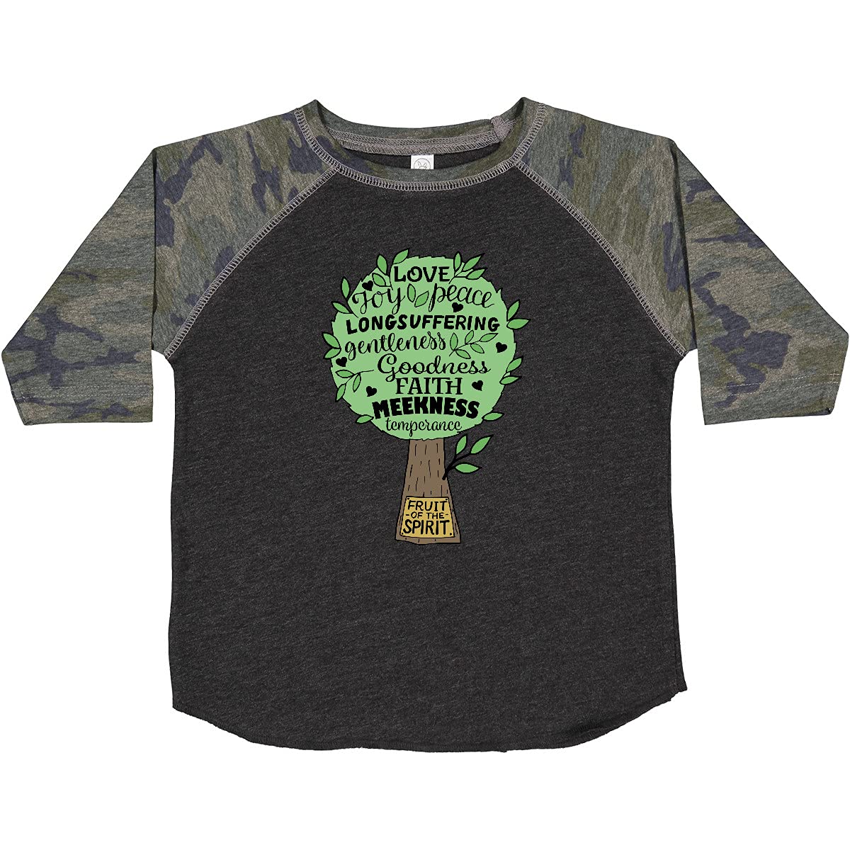 Inktastic Fruit of The Spirit Bible Quote Toddler T-Shirt - Christian Kids Apparel for Church, Sunday School & Family Gatherings