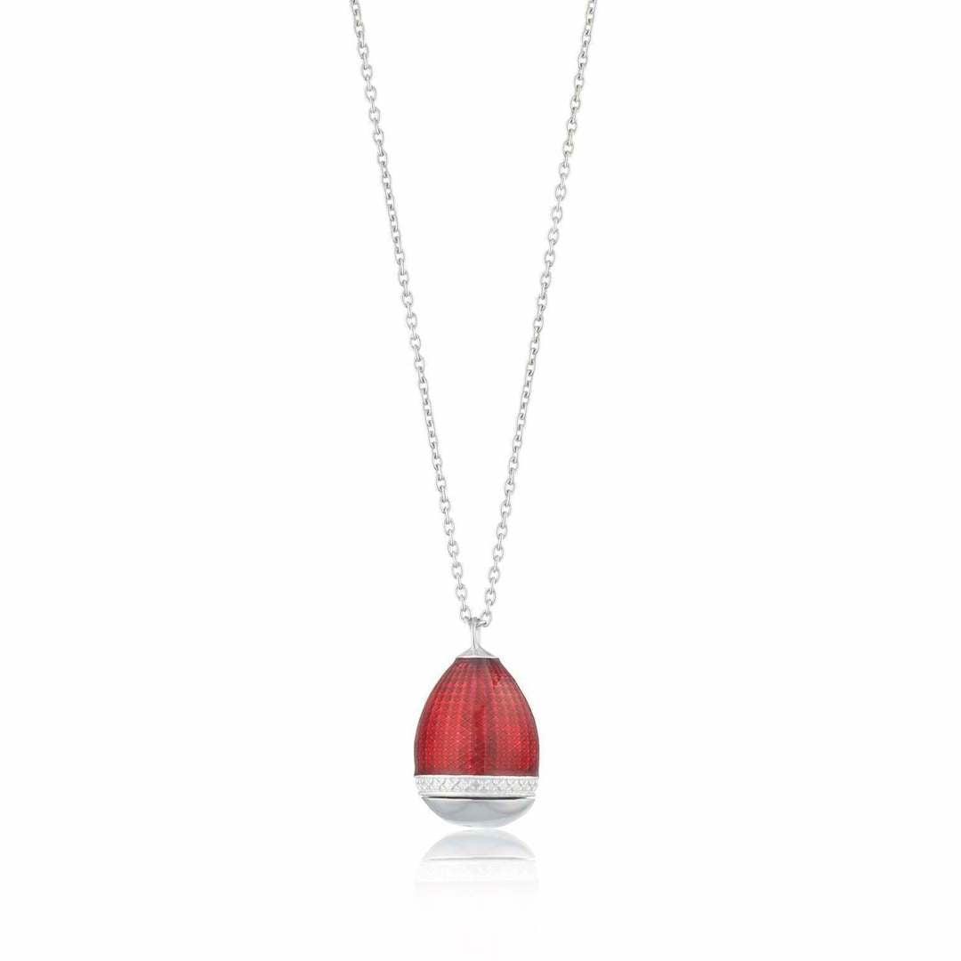 Vintage Red Enamel Heart Locket Necklace with Secret Compartment - Romantic Gift for Her, Valentine's Day Jewelry for Women - Perfect for Anniversaries, Proposals & Keepsakes