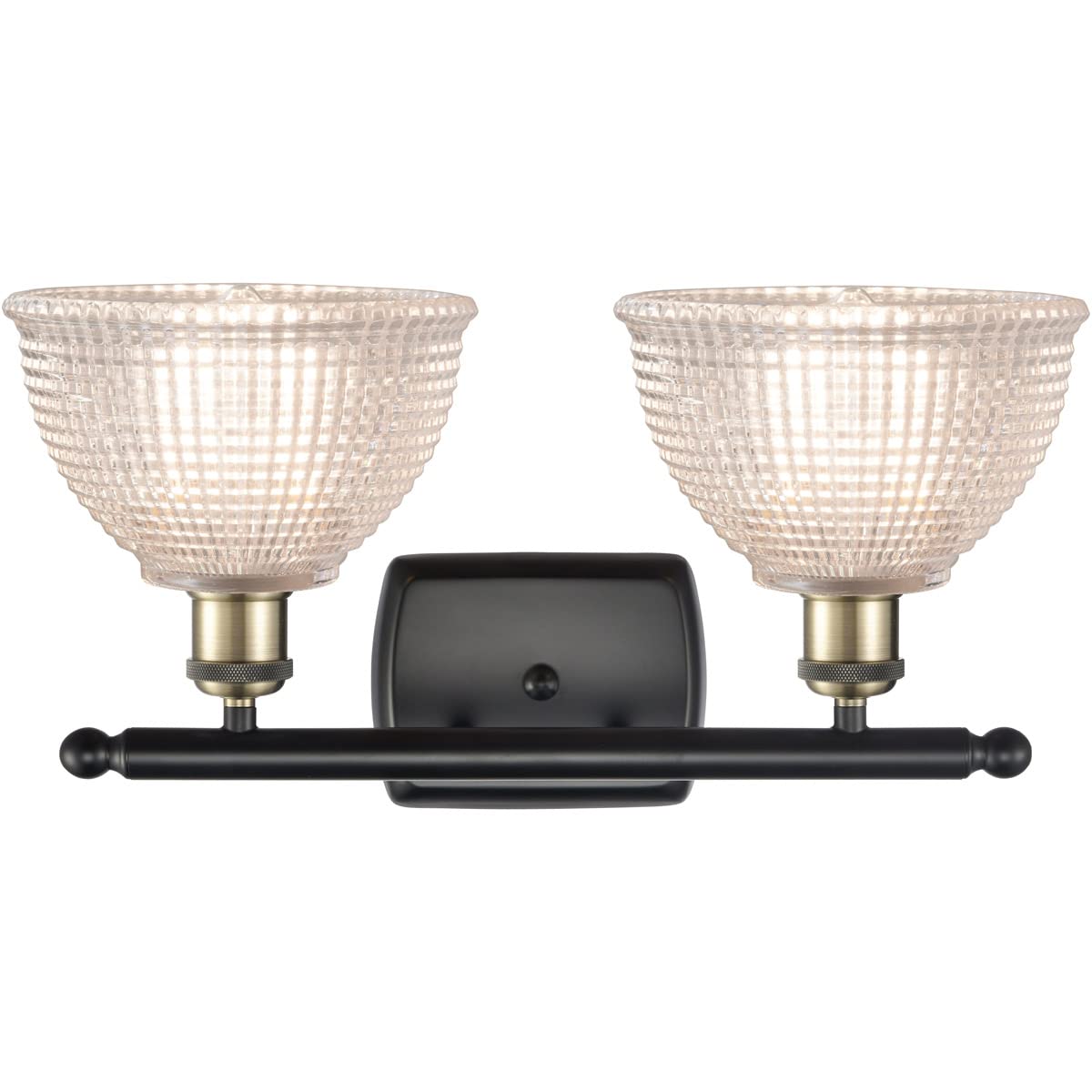 Innovations 516-2W-BAB-G422-LED Arietta 2-Light Bathroom Vanity Light - Black Antique Brass - Ballston Collection - Perfect for Bathroom, Powder Room, and Dressing Area Lighting
