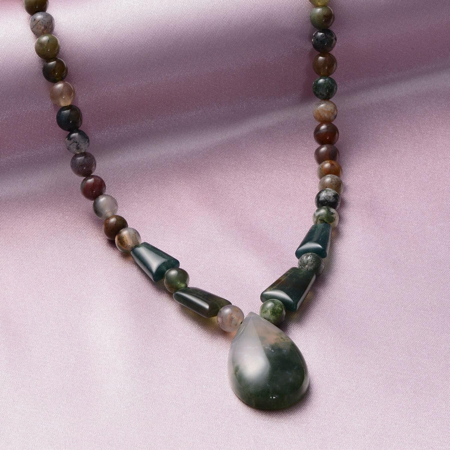 Healing Crystal Beaded Necklace for Women & Men - 20