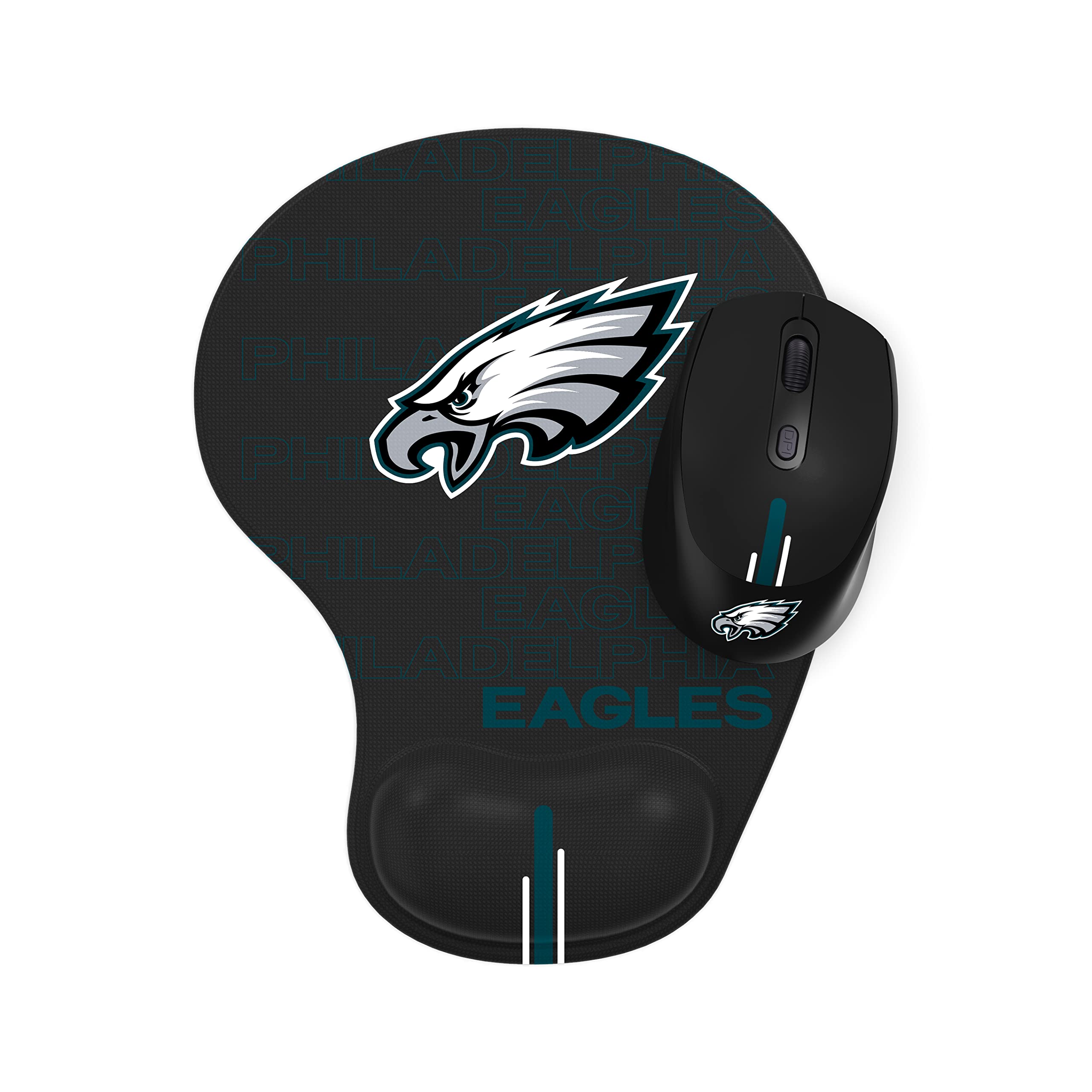 SOAR NFL Philadelphia Eagles Wireless Mouse with Mouse Pad - Gaming & Office Use for Eagles Fans