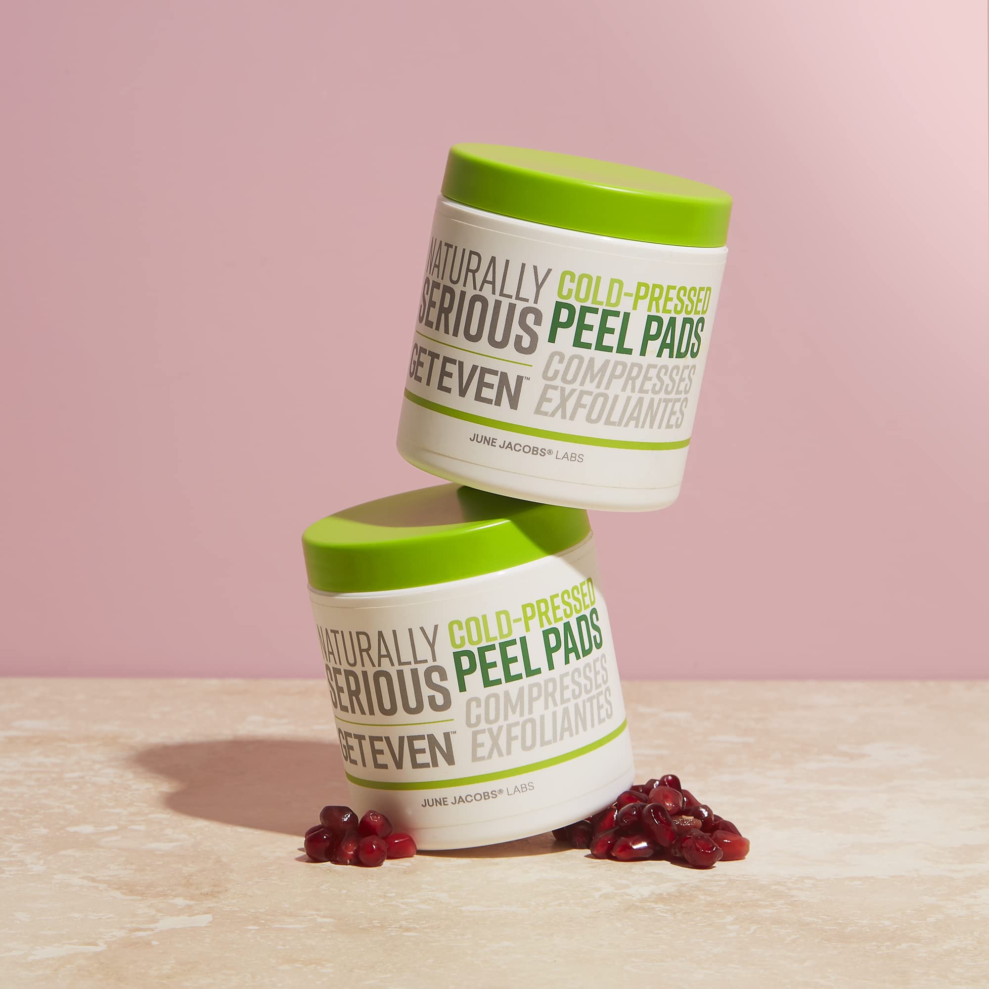Naturally Serious Get Even Cold-Pressed Exfoliating Peel Pads for Sensitive Skin - Vegan & Cruelty-Free Skincare Treatment for Uneven Texture | At-Home Facial & Daily Glow Routine