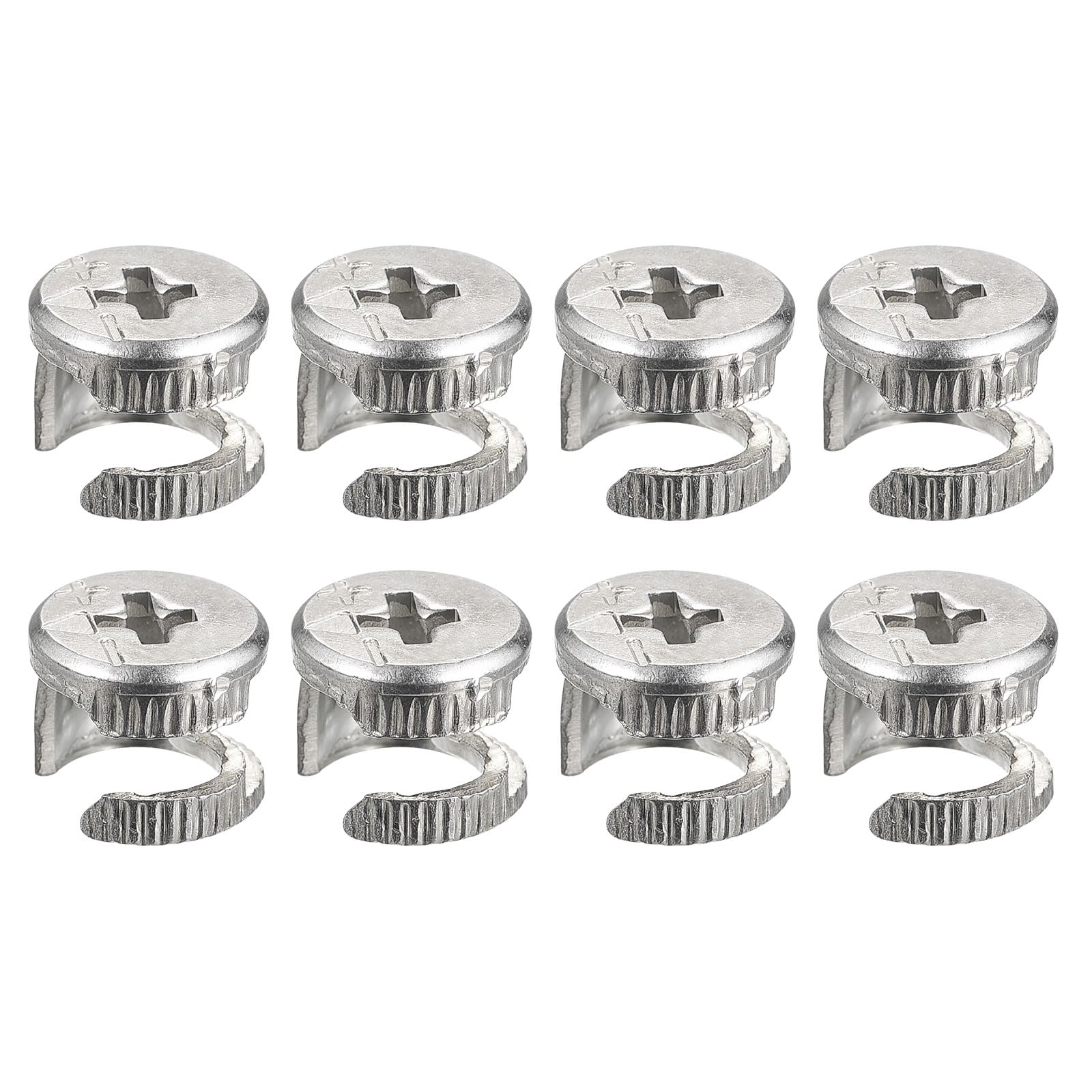 HARFINGTON 8pcs 11.65x9.8mm Cam Lock Nuts for Furniture Assembly - Durable Joint Connector & Locking Nuts for DIY Furniture, Cabinets, Wardrobes, and Bookshelves