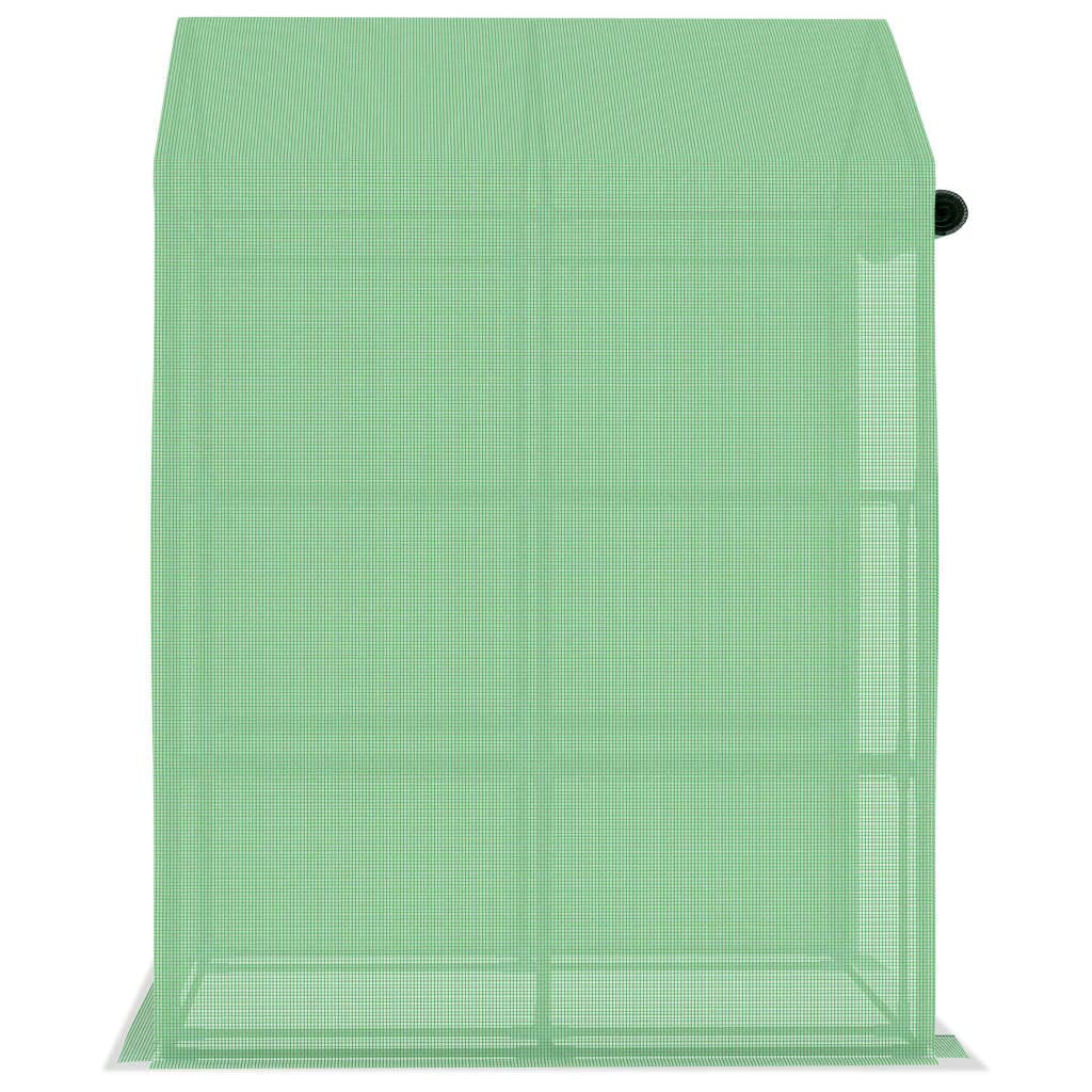 Sturdy Steel Pipe Frame Greenhouse with Shelves - 56.3