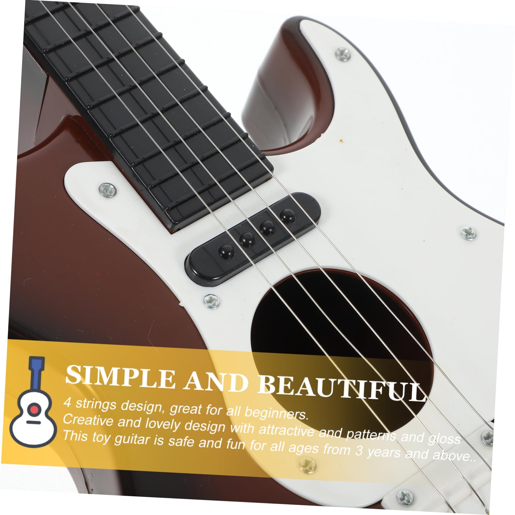 ifundom 3-Piece Mini Guitar Toy Set for Kids - Small Acoustic & Ukulele Musical Instruments for Children | Perfect for Birthday Gifts, Pretend Play & Early Music Education