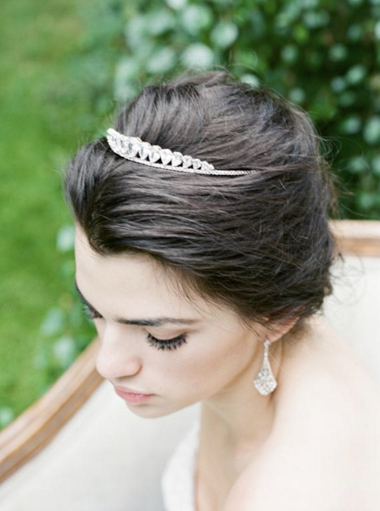 ELOISE Petite Simulated Diamond Bridal Tiara - Elegant Wedding Hairpiece for Brides, Bridesmaids & Prom | Perfect for Weddings, Pageants & Special Occasions