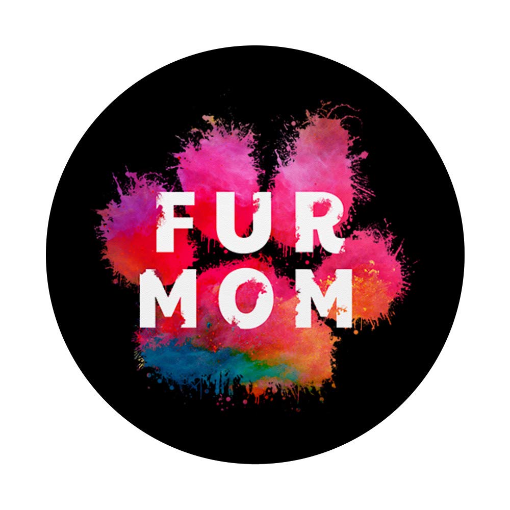 Pink Dog Paw Print Fur Mom Animal Lover Cat Gift for Women - Perfect for Pet Lovers, Birthday Gifts, Mother's Day & Cat Themed Home Decor