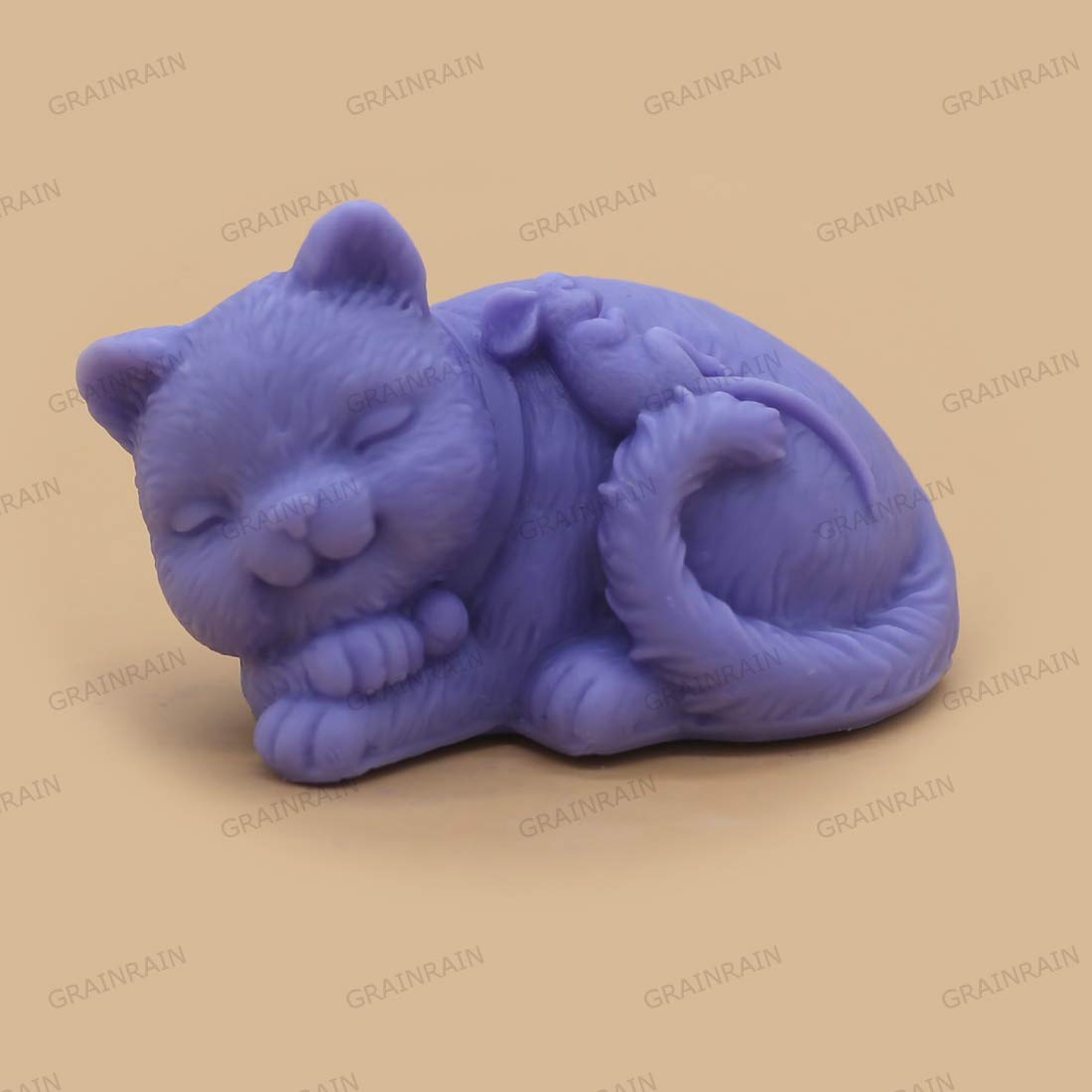 3D Cat & Mouse Silicone Soap Molds - DIY Handmade Soap Making Kit for Candles, Plaster & Resin Crafts - Perfect for Home Decor, Gifts & Bathroom Essentials (11016)