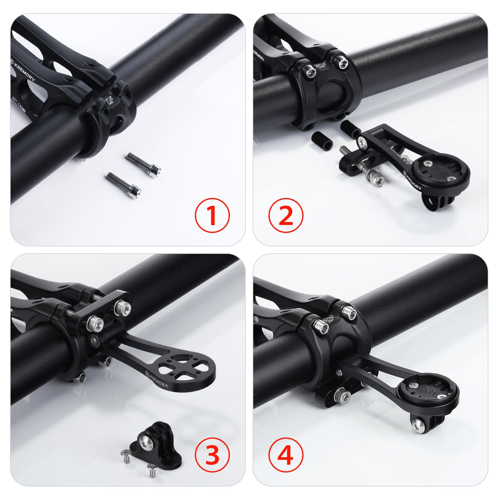 Premium Adjustable Aluminum Alloy Bike Mount for Wahoo Elemnt/Bolt/Roam/Mini - Secure Bicycle Computer Holder for Road & Mountain Biking - Perfect for Cycling, Commuting & Outdoor Adventures