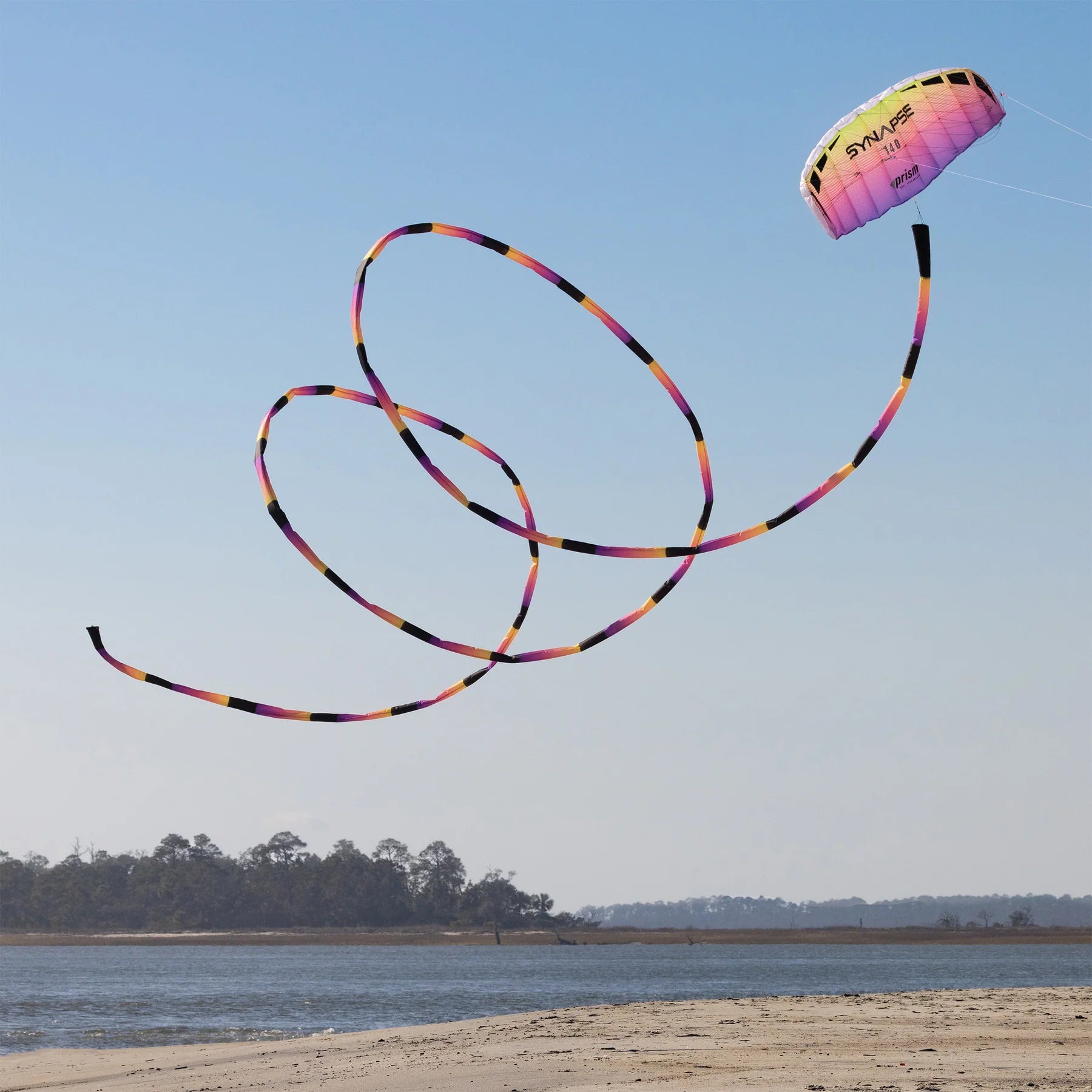 Prism Synapse 140 Dual Line Stunt Foil Kite - Professional Performance Kite for Adults & Kids - Perfect for Beach, Park & Outdoor Adventures