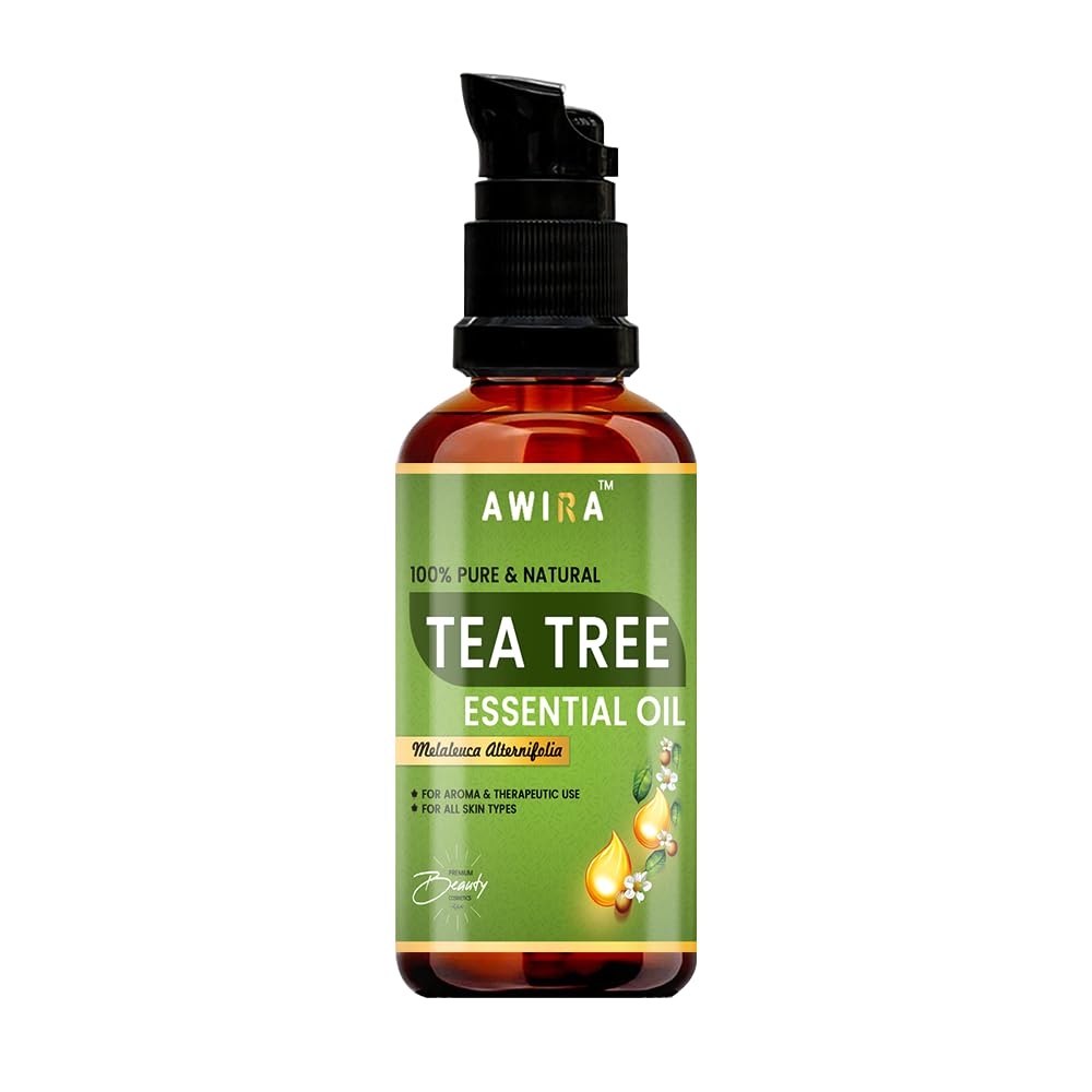 Awira 100% Pure Tea Tree Essential Oil for Skin, Hair & Acne Treatment - 30ml Undiluted Therapeutic Grade Natural Oil for Face Care, Scalp Health & Blemish Relief | Perfect for DIY Beauty, Aromatherapy & First Aid