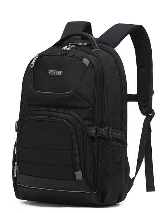 Tosca TCA939 Deluxe Laptop Backpack for Men & Women - 15.6 Inch Waterproof Business Travel Backpack with USB Charging Port - Perfect for Office, School, College & Airplane Carry-On (Black)