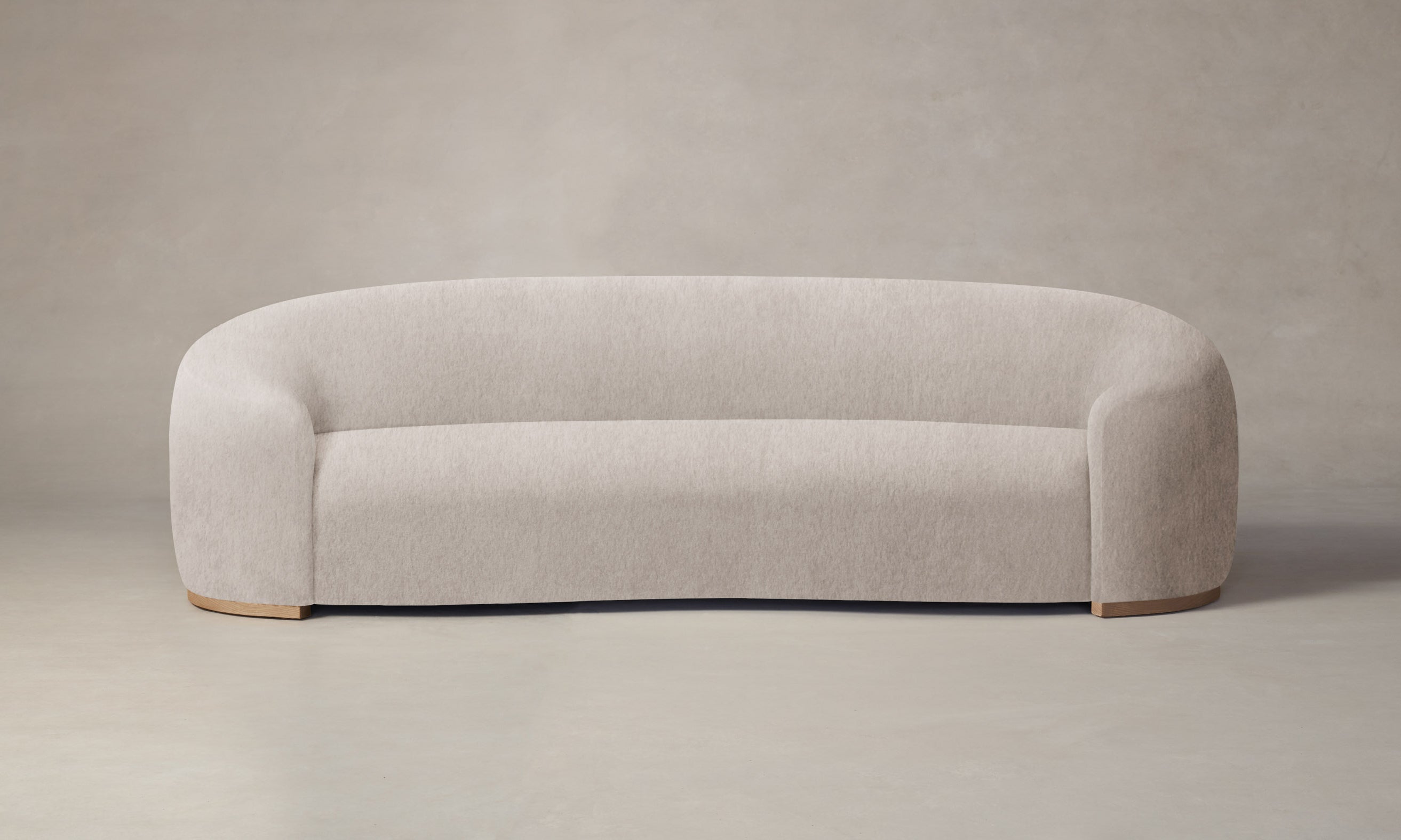 Luxury Chelsea Sofa with Deep Pile Mohair Upholstery in Limestone - Perfect for Living Rooms, Lounges & Cozy Home Decor