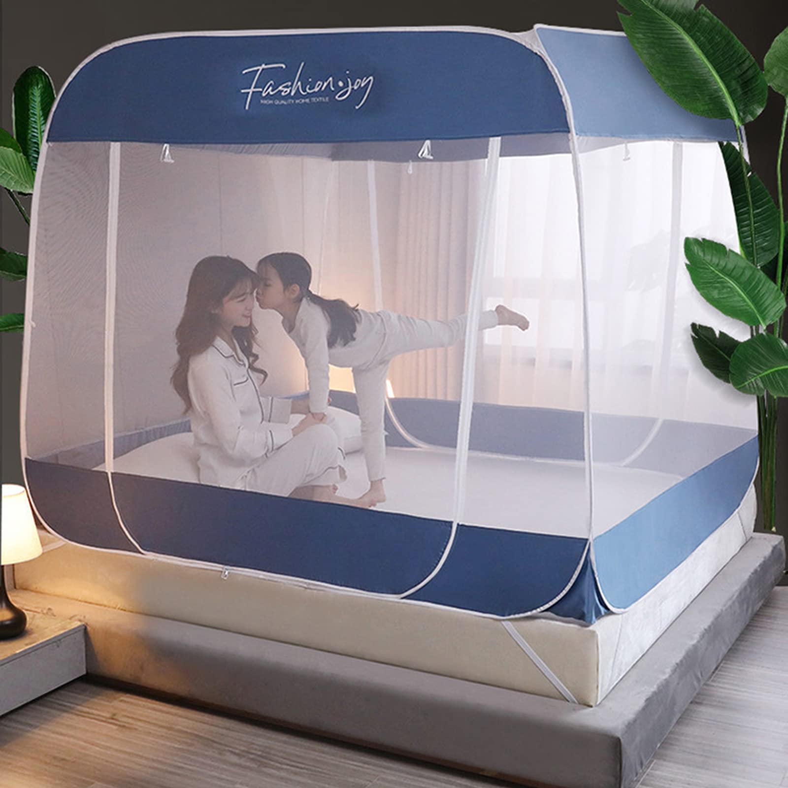 Breathable Mosquito Net Canopy for King/Queen/Full Size Beds - Premium Mosquito Tent for Adults, Camping & Home Use - Durable Bed Mosquito Netting for Indoor & Outdoor Protection