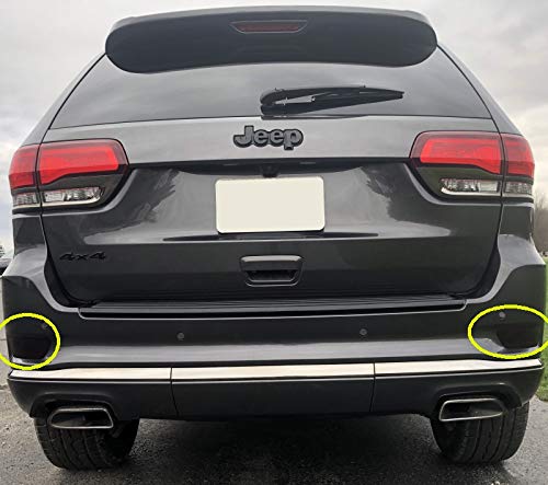 Blackout Rear Lower Reflector Covers for Jeep Grand Cherokee - Smoke Lens Tail Light Covers for Off-Roading & Night Driving Protection