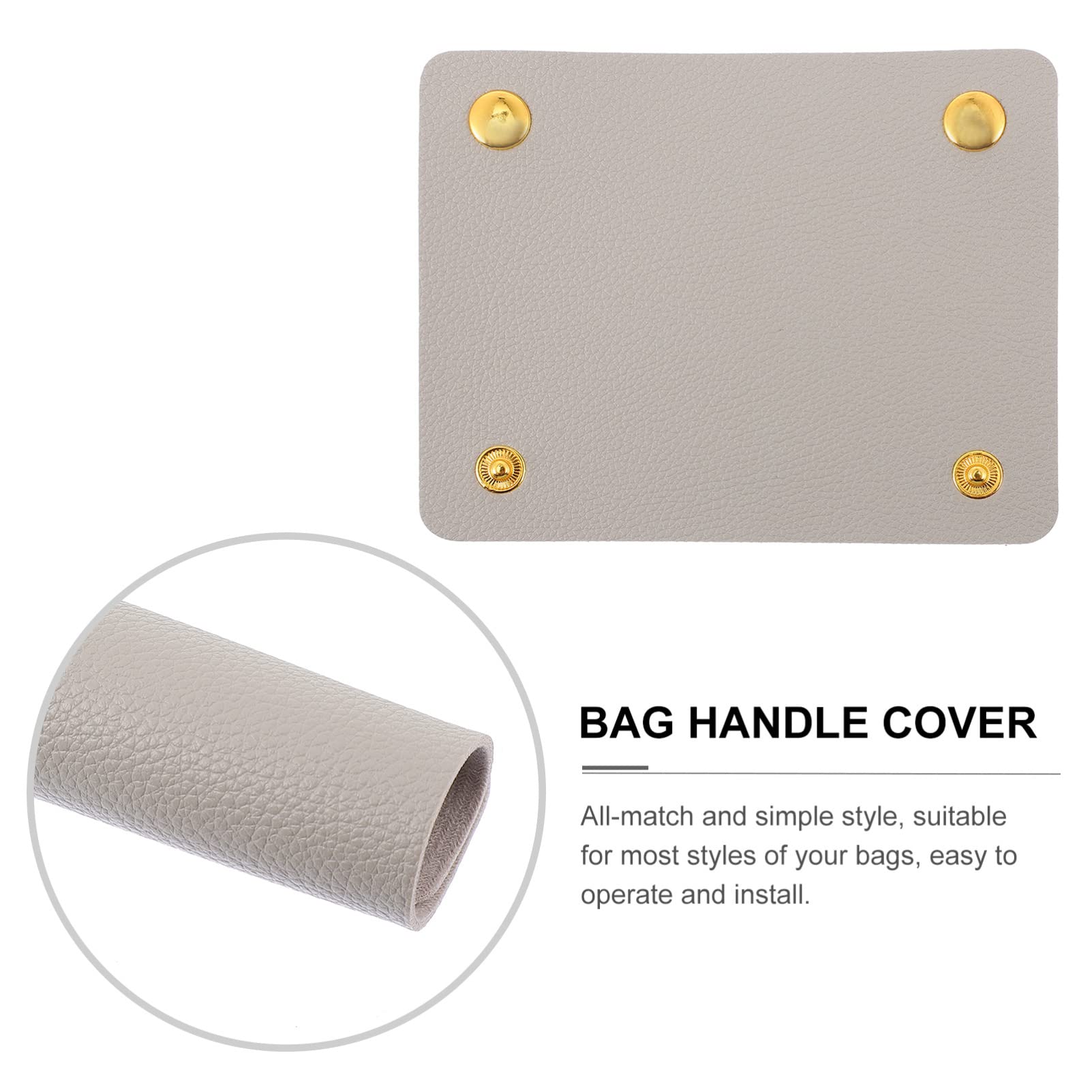Premium PU Leather Handbag Handle Cover - Durable Luggage Grip Protector for Travel & Daily Use | Fashionable & Comfortable Handle Wrap for Bags, Suitcases & Totes