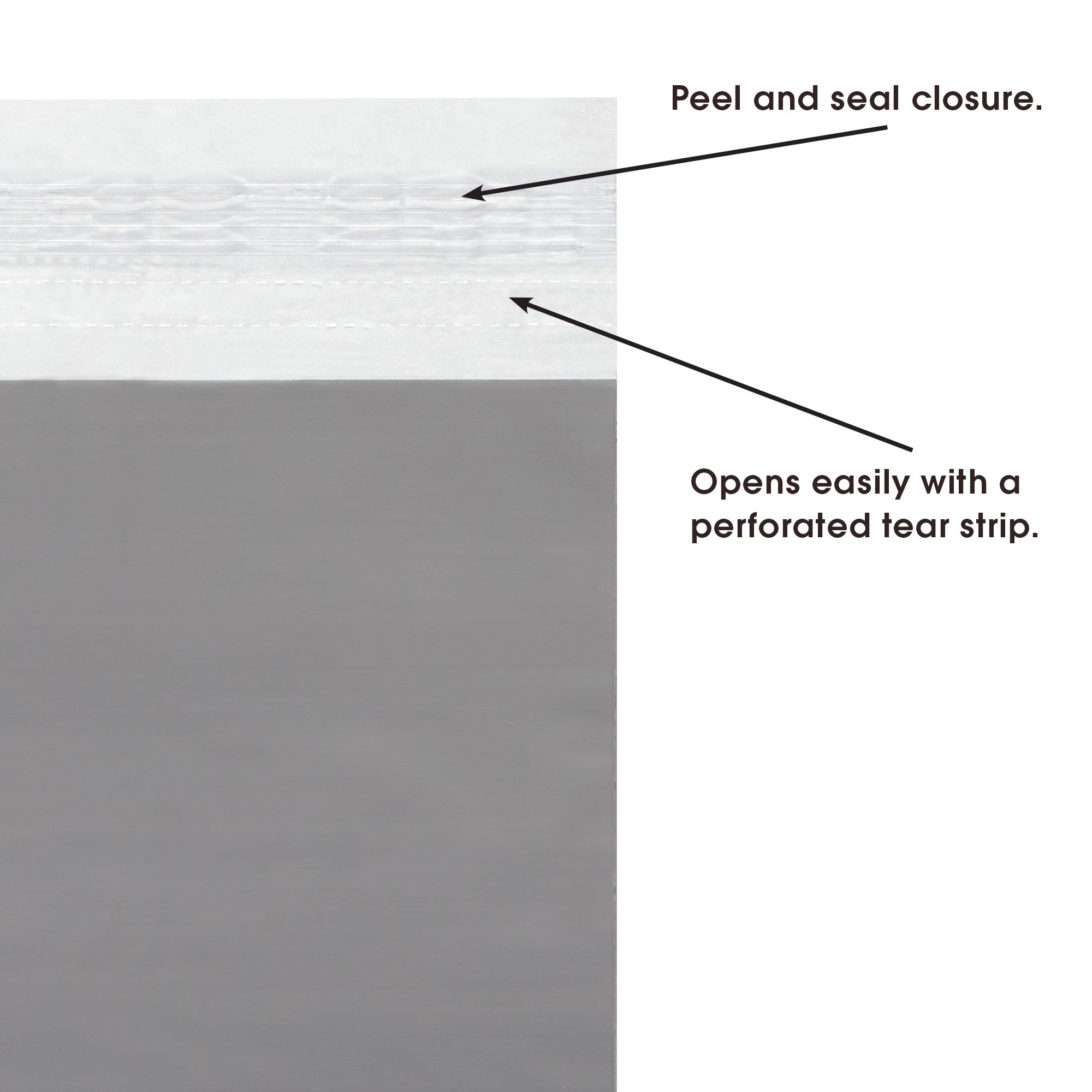 Tape Logic TLCV912 Clear View Poly Envelopes 9x12 Inches - 500 Pack of Clear/White Mailing Sleeves for Documents, Photos & Shipping - Perfect for Offices, Schools & Ecommerce Packaging