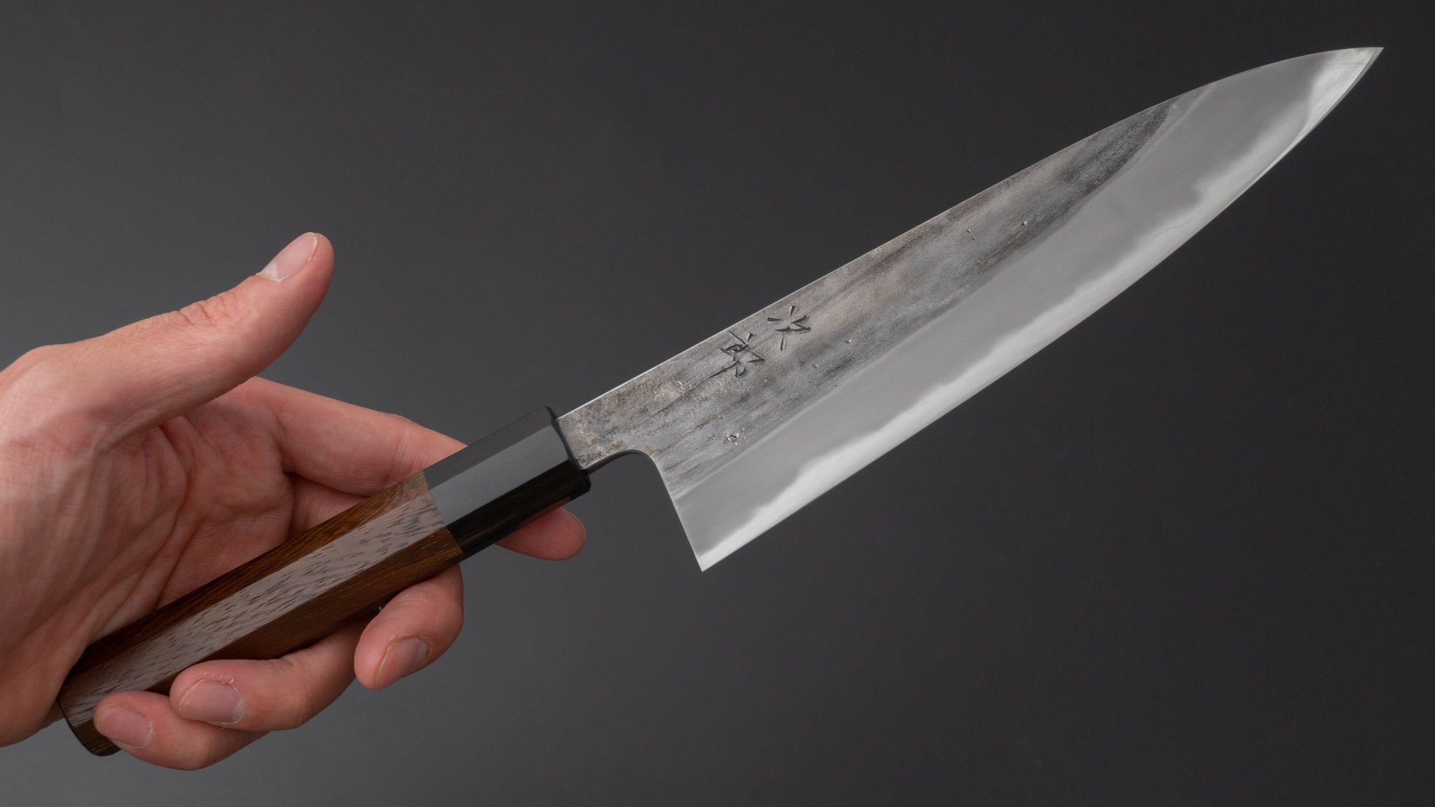 Jiro Tsuchime Petty Knife 180mm - High Carbon Steel Blade with Taihei Tagayasan Handle (#475) - Perfect for Sushi, Vegetables & Precision Cutting