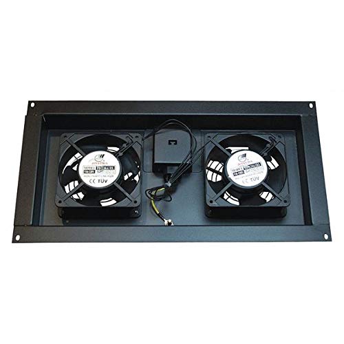 2 Pack Cooling Fan Kit for ERWEN Series Wall Cabinets - Quiet Ventilation Solution for Home Office & Entertainment Center Electronics