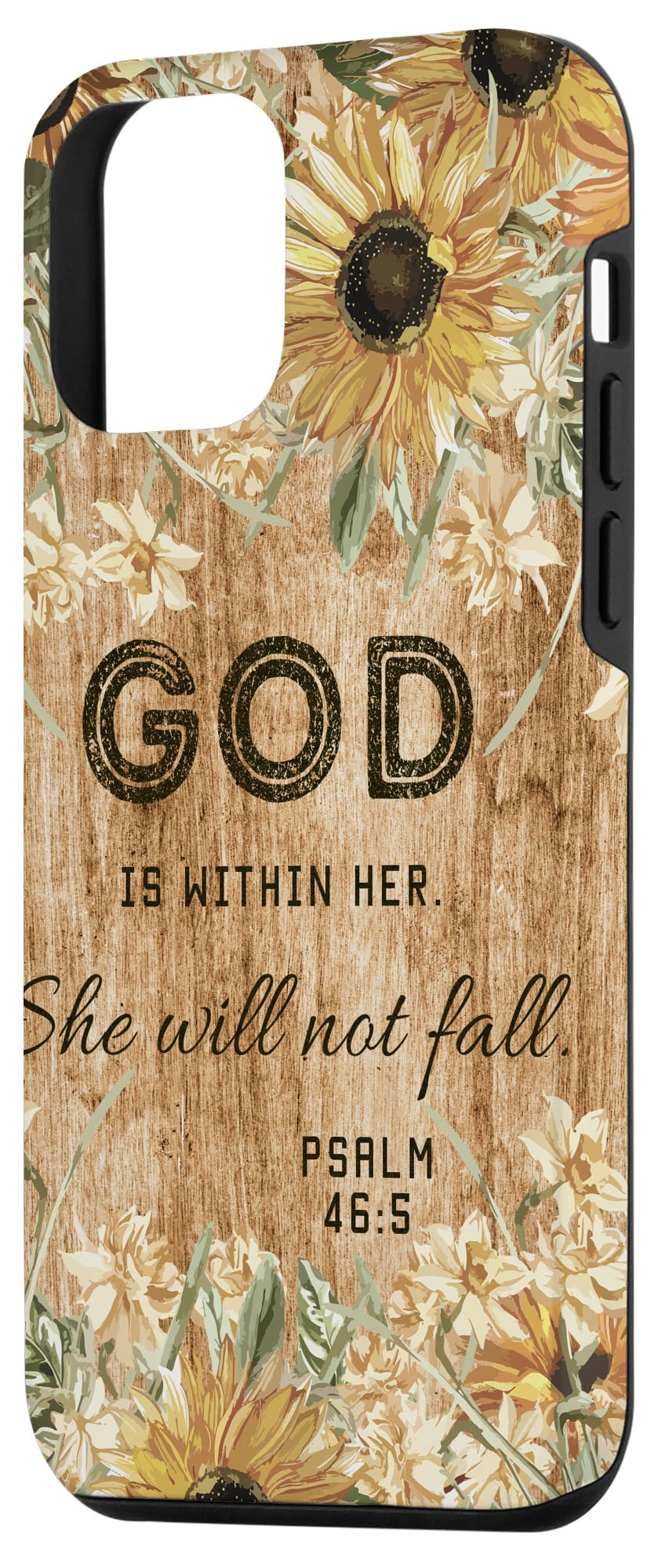 iPhone 12 Mini Wood Floral Christian Phone Case - 