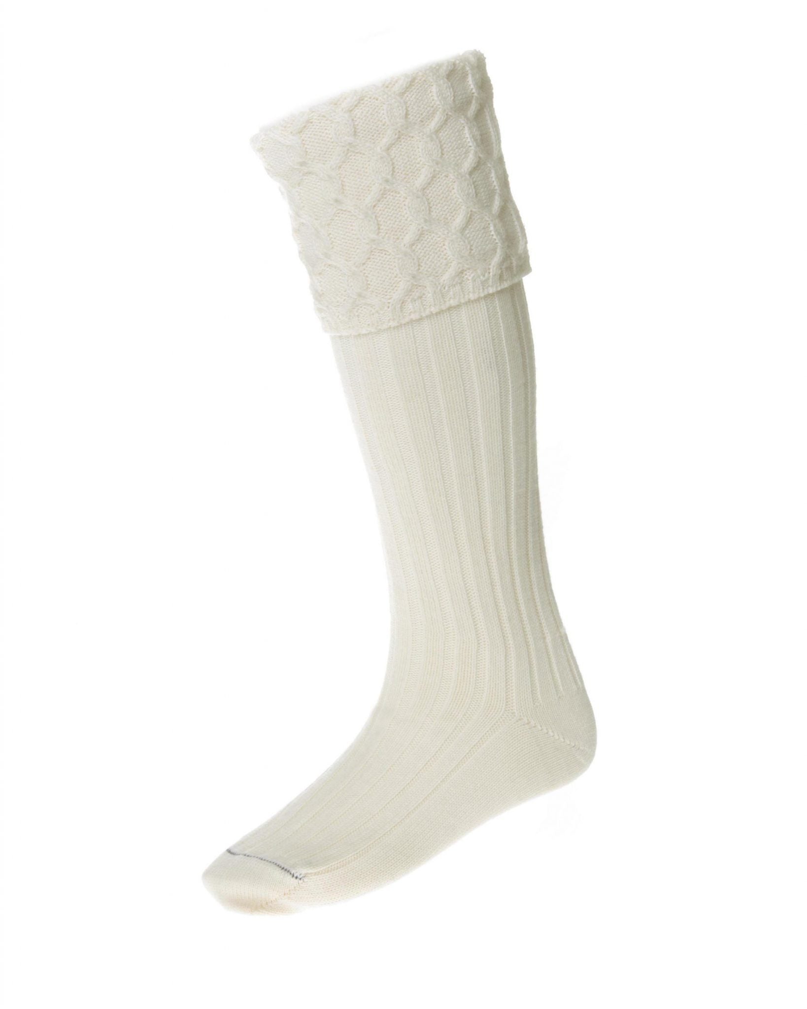 House Of Cheviot Lewis Range Ecru - Premium Wool Socks for Men & Women | Warm & Comfortable Hiking, Outdoor & Casual Wear