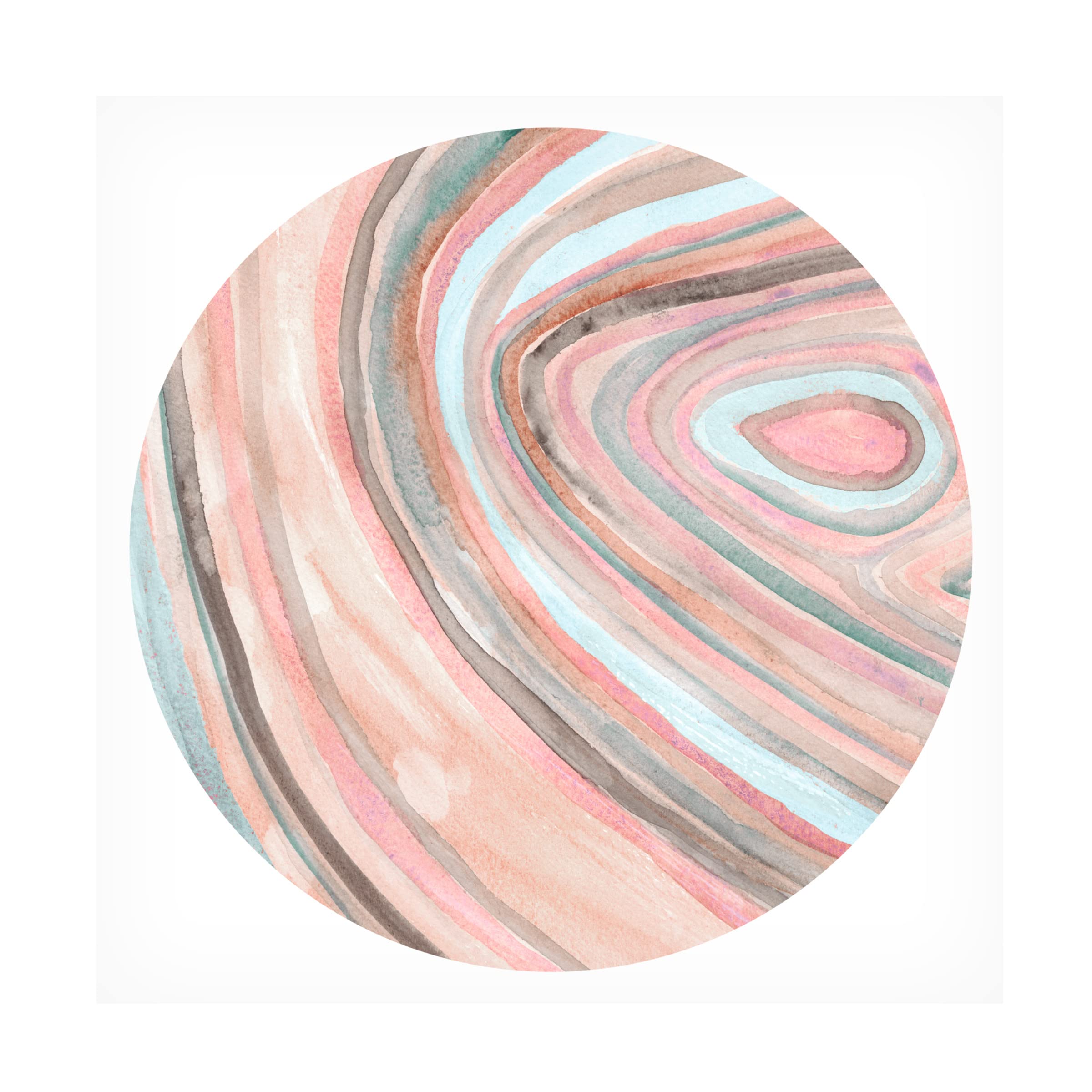 Trademark Fine Art 'Lost Marbles I' Canvas Wall Art Print by Alicia Ludwig - Modern Abstract Painting for Living Room, Bedroom & Office Decor