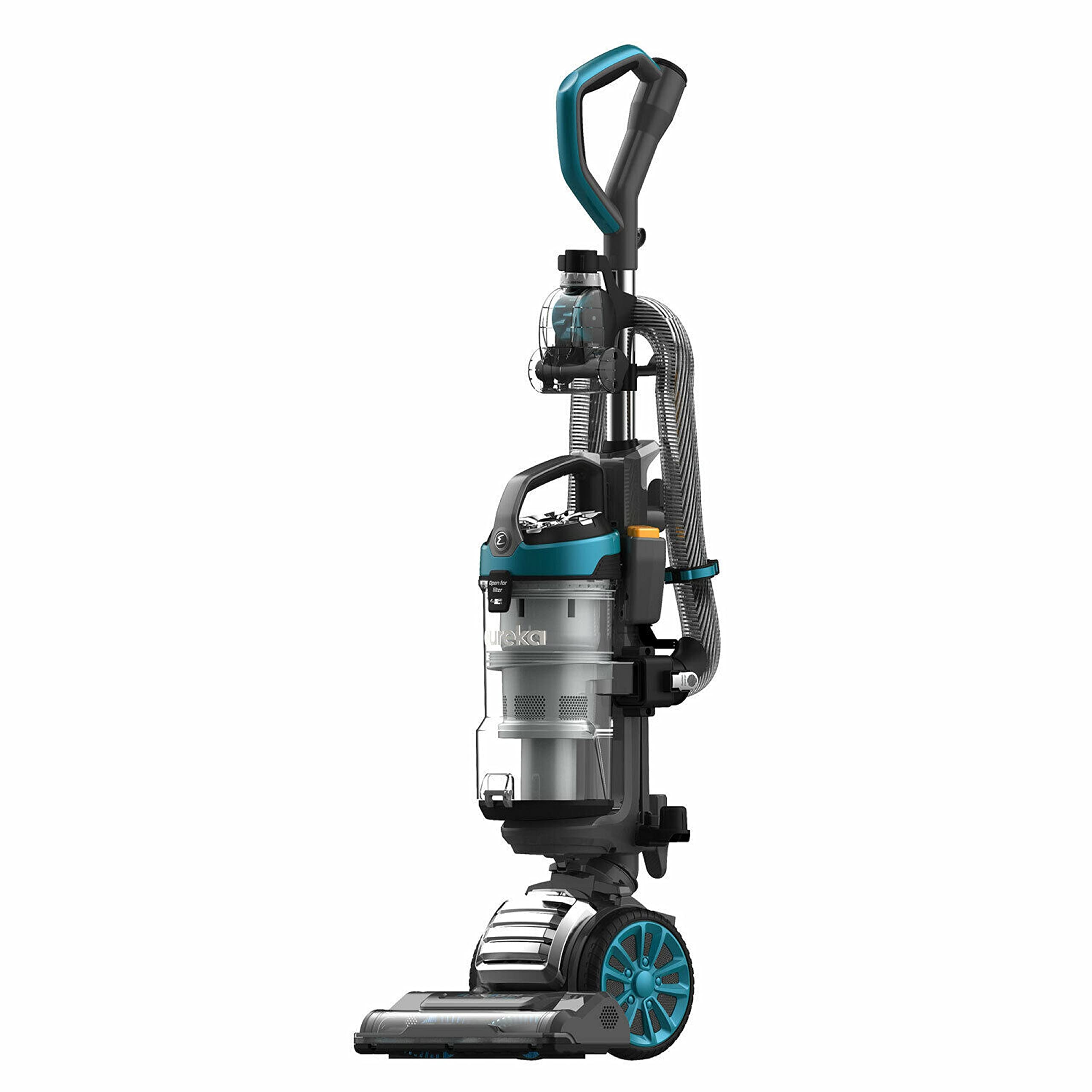 Eureka FloorRover Dash Upright Pet Vacuum Cleaner with HEPA Filter - Swivel Steering for Carpets & Hard Floors - Bagless Deep Ocean Blue (Renewed) - Perfect for Pet Hair Removal & Home Cleaning
