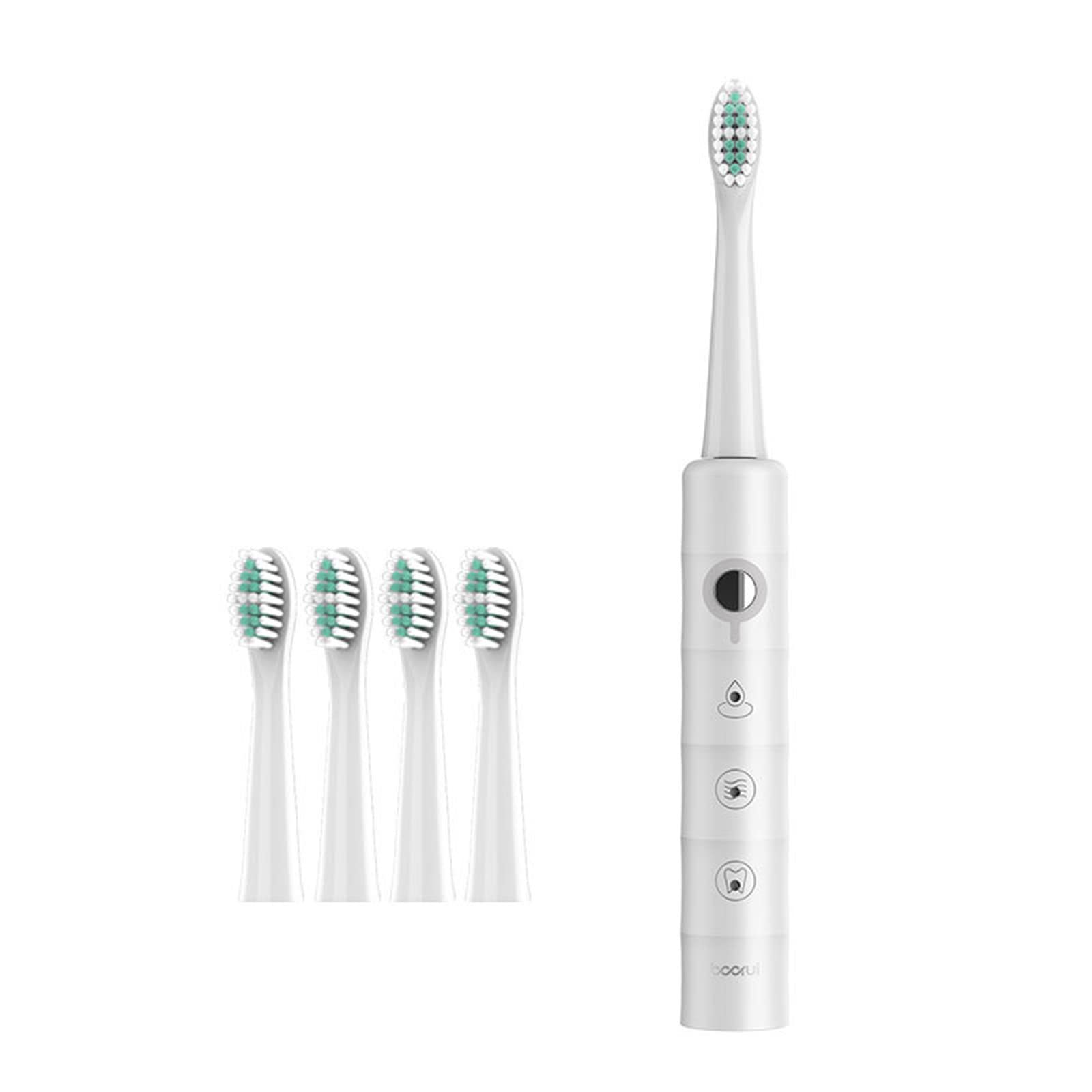 Vaidhai Sonic Electric Toothbrush for Adults - Rechargeable Toothbrush with 5 Cleaning Modes, 4 Brush Heads & Smart Timer, IPX7 Waterproof for Deep Cleaning - Perfect for Travel, Home & Sensitive Teeth Care