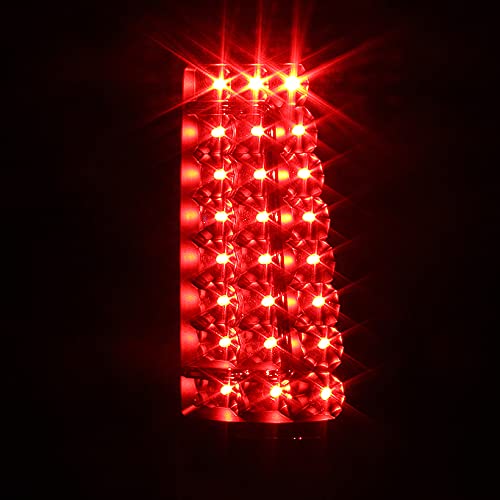 AKKON G2 LED Tail Lights Brake Lamps for 1999-2002 Chevy Silverado & 2009-2003 GMC Sierra Pickup Truck - Black Replacement - Enhance Visibility & Style for Night Driving & Off-Road Adventures