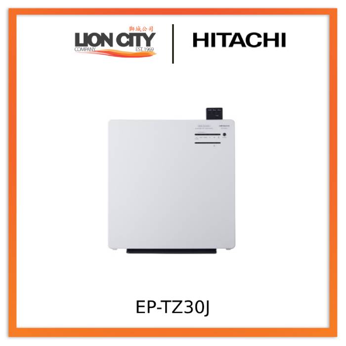 Hitachi EP TZ30J HEPA Air Purifier for Home - White | Quiet Air Cleaner for Allergies, Dust, Pet Dander | Ideal for Bedroom, Living Room & Office