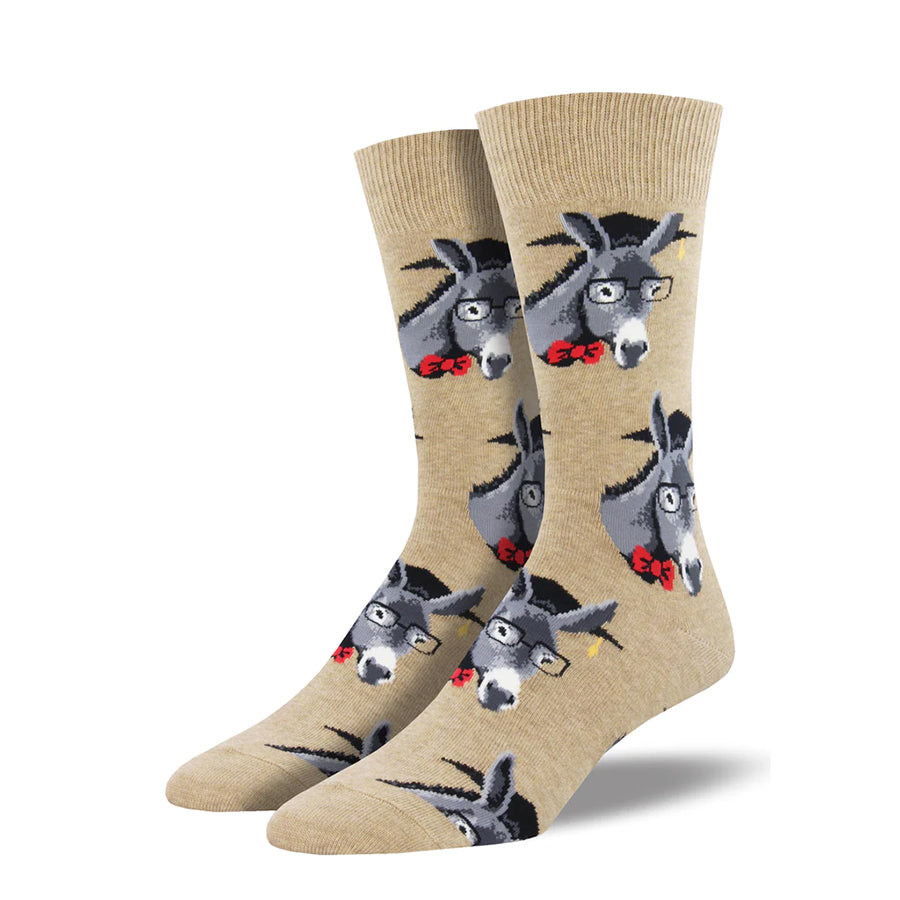 Smart Ass Men's Socks - Fun Novelty Socks with Unique Designs for Men - Perfect for Gifts, Parties, and Everyday Wear