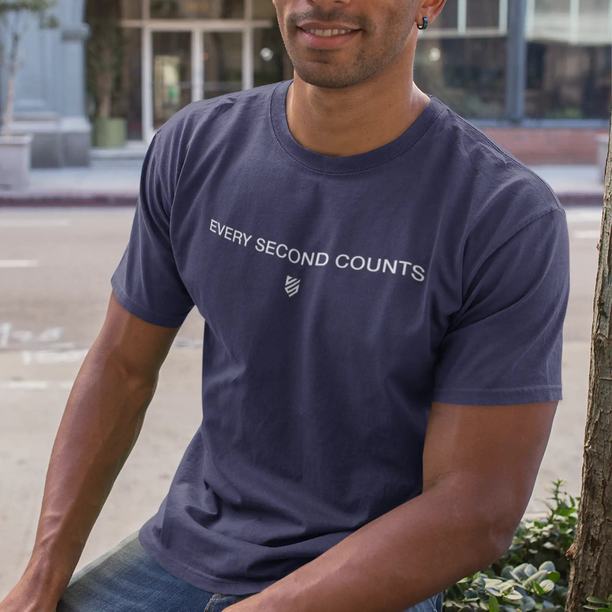 Every Second Counts Motivational T-Shirt for Men & Women - Comfortable Cotton Tee for Workouts, Gym, Running & Casual Wear