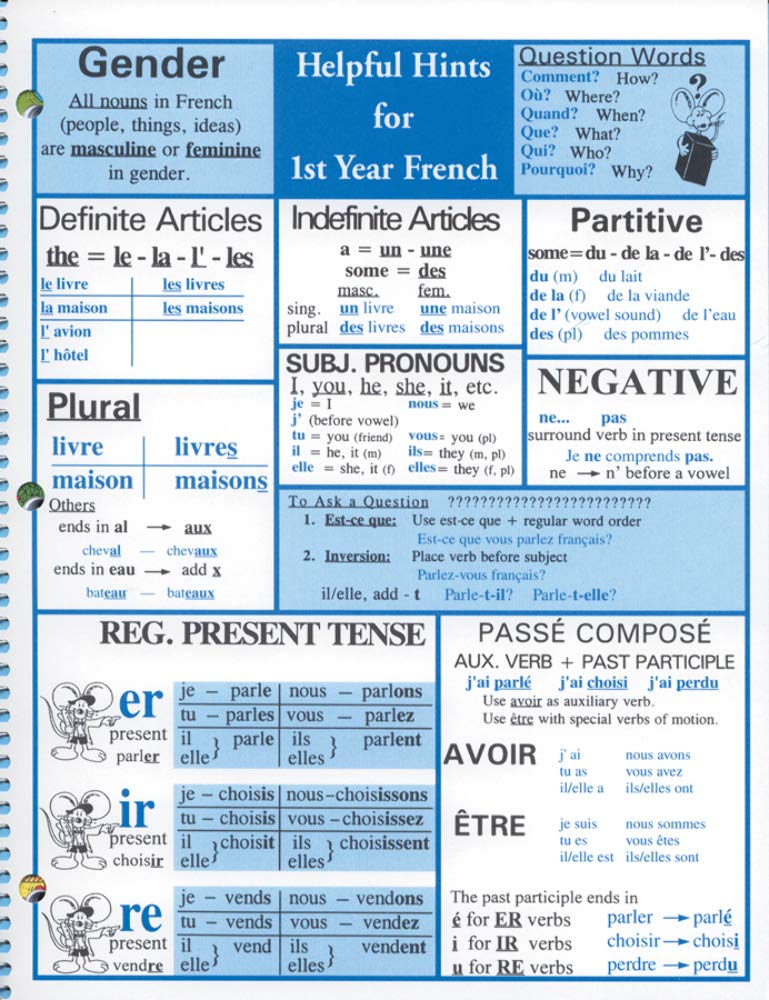 French Spiral Notebooks for Teachers - Case of 48 | Classroom Supplies, Language Learning, Note Taking | Perfect for French Class, Study Notes & Teacher Gifts