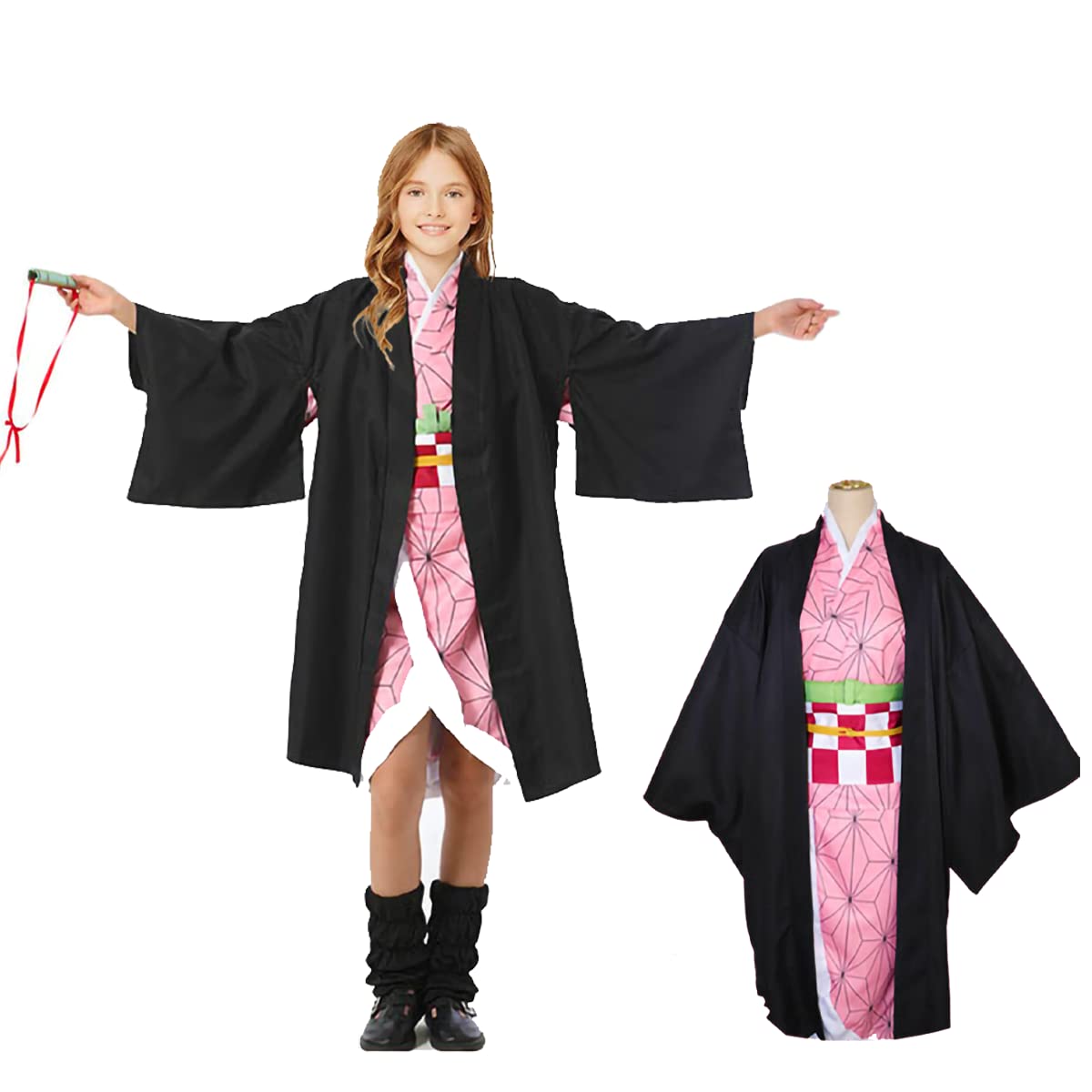 Anime Cosplay Costume Kimono Cardigan Set for Teen Boys & Girls - Perfect for Halloween, Cosplay Events & Themed Parties