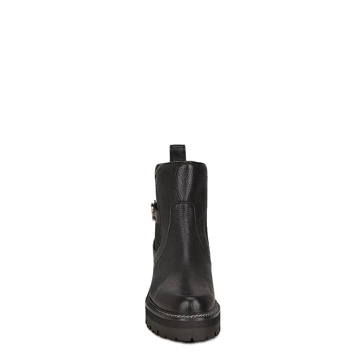 **Franco Cuadra Women's Black Casual Deer Leather Combat Boots - Stylish & Comfortable for Everyday Wear, Outdoor Adventures & Fashion Outfits**