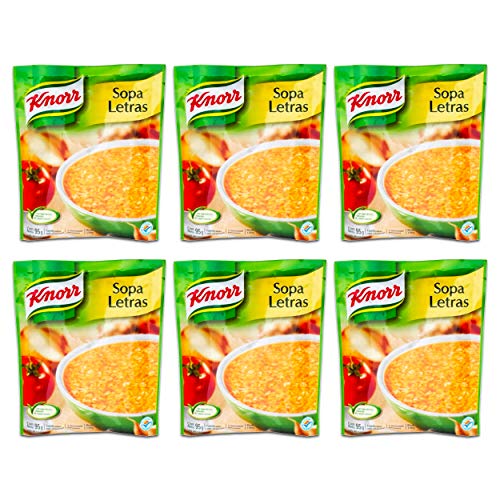 Knorr Tomato Alphabet Pasta Soup Mix - 3.5 oz (Pack of 6) | Quick & Easy Meal for Kids Lunch, Family Dinners & Comfort Food