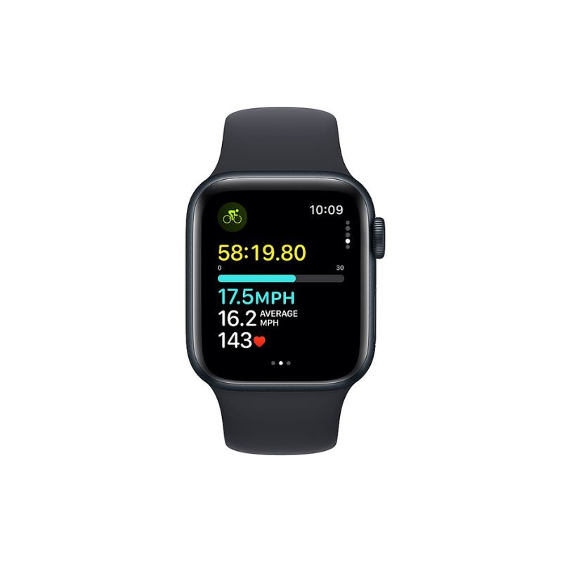 Apple Watch SE 2nd Gen 2024 (GPS) 40mm Midnight Aluminum Case with Midnight Sport Band M/L - Smart Fitness Tracker for Running, Swimming & Daily Activity Tracking