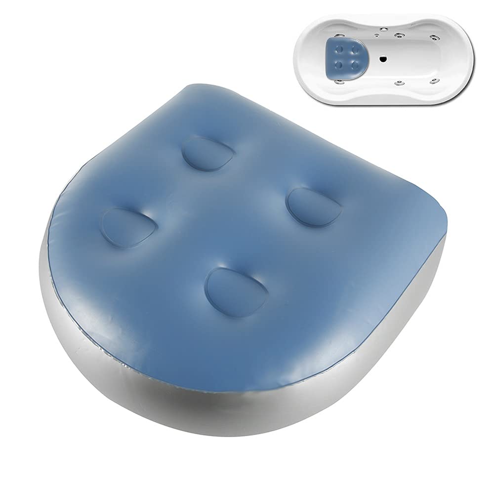 **Inflatable Spa & Hot Tub Booster Seat Cushion with Back Support - Water-Filled Bathtub Massage Pad for Adults & Kids - Perfect for Relaxation in Pools, Jacuzzis & Home Baths**
