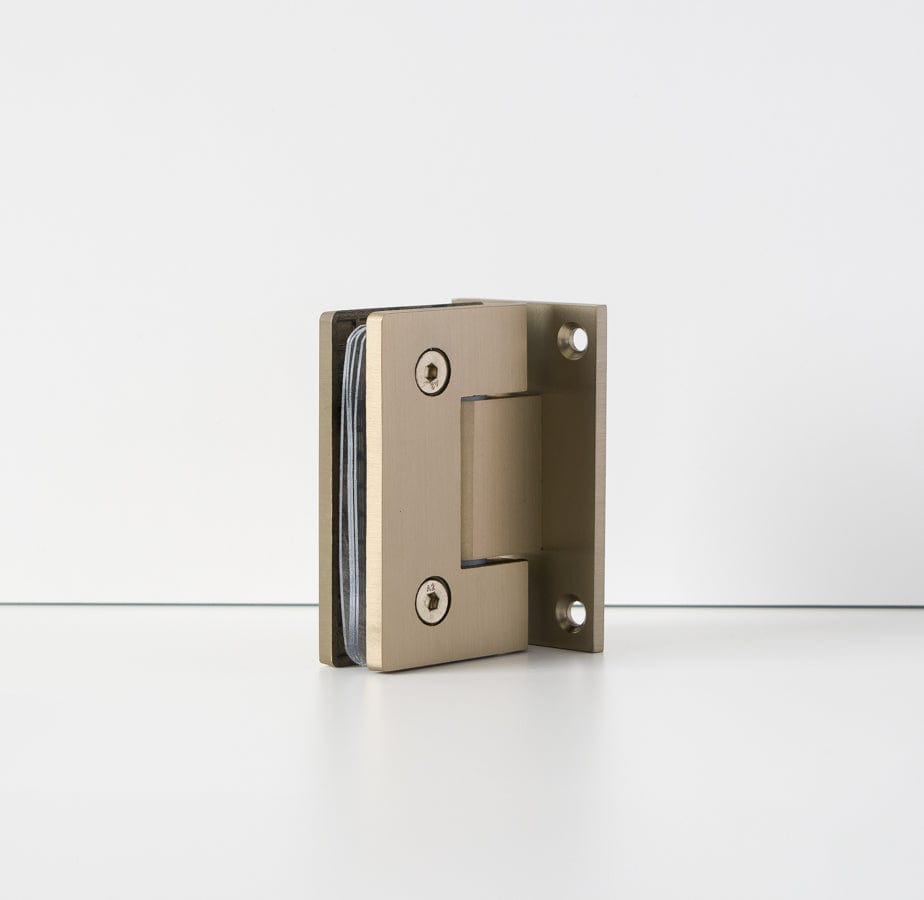 Brushed Nickel Shower Door Hinge - Glass to Wall Mount for Bathroom & Shower Enclosure - Durable & Stylish for Modern Homes